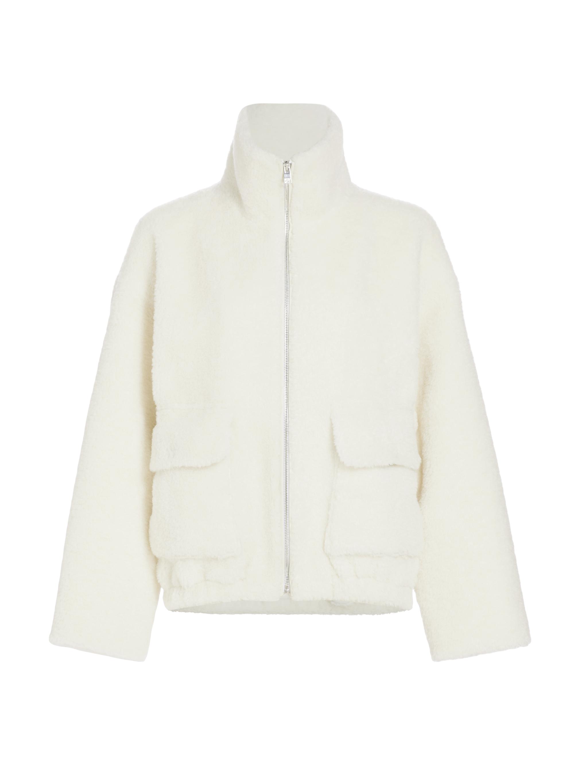 Lamarque Kim Zip-Up Sherpa Jacket | Saks Fifth Avenue