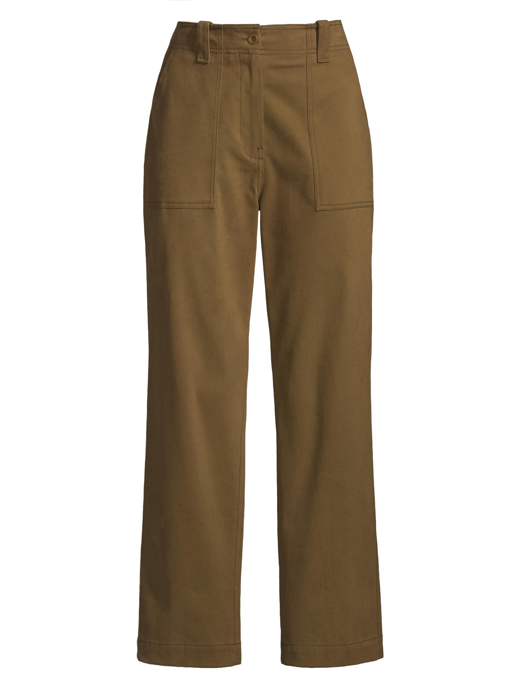 Weekend Max Mara Women's Ottobre Straight-Leg Cropped Pants - Moss Green