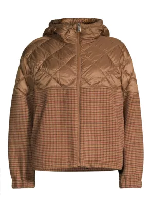 Weekend Max Mara Women's Edere Hooded Quilted Down Jacket - Caramel