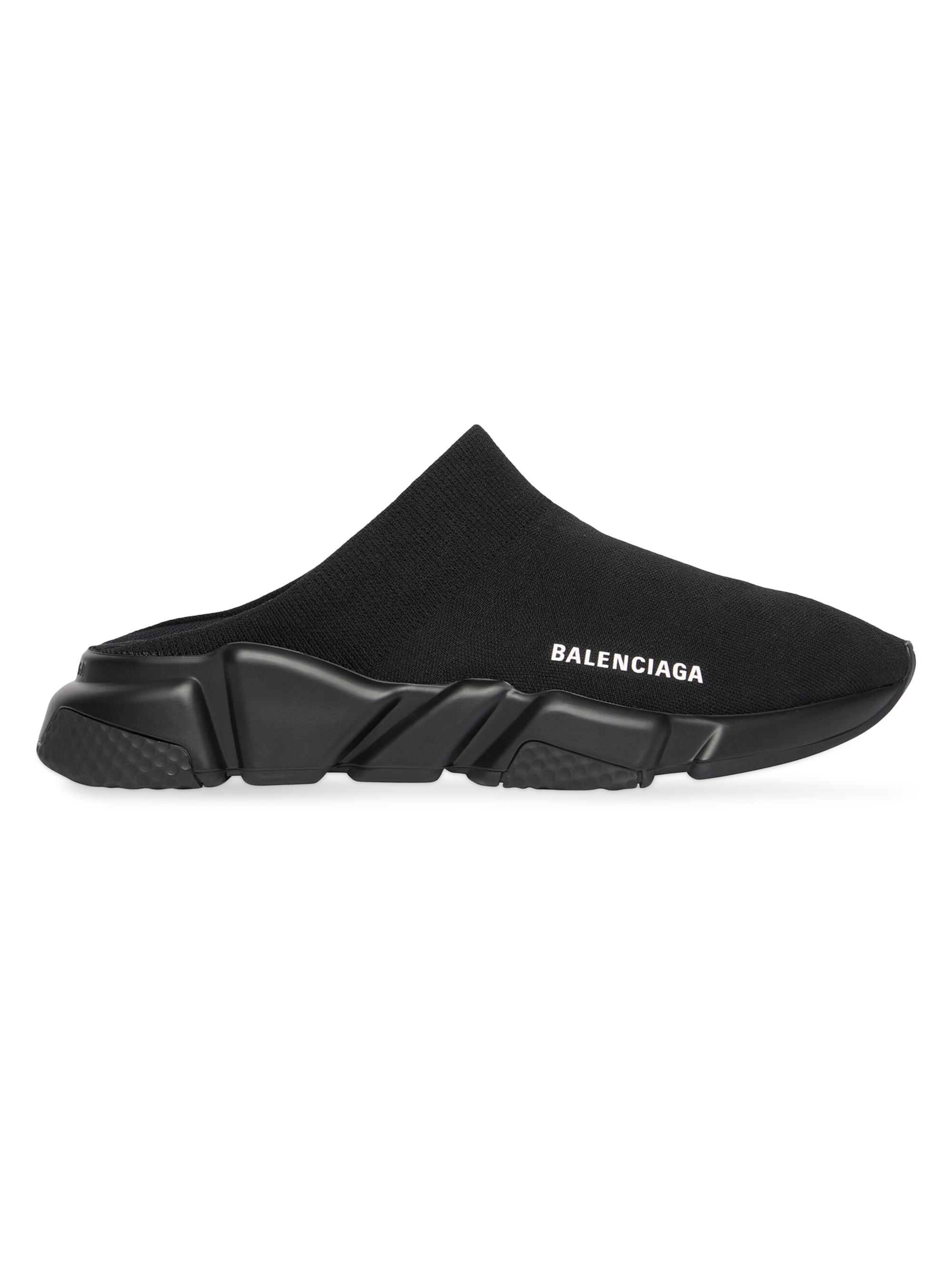 Balenciaga Women's Speed Recycled Knit Mules - Black