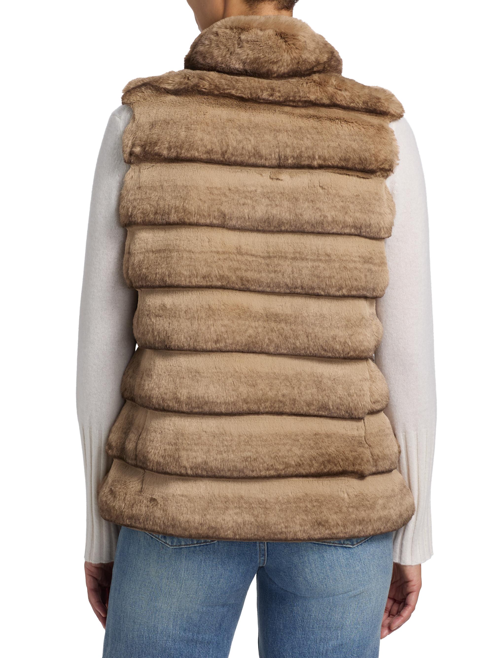 Jocelyn Plush Reversible Faux Fur Vest | Saks Fifth Avenue
