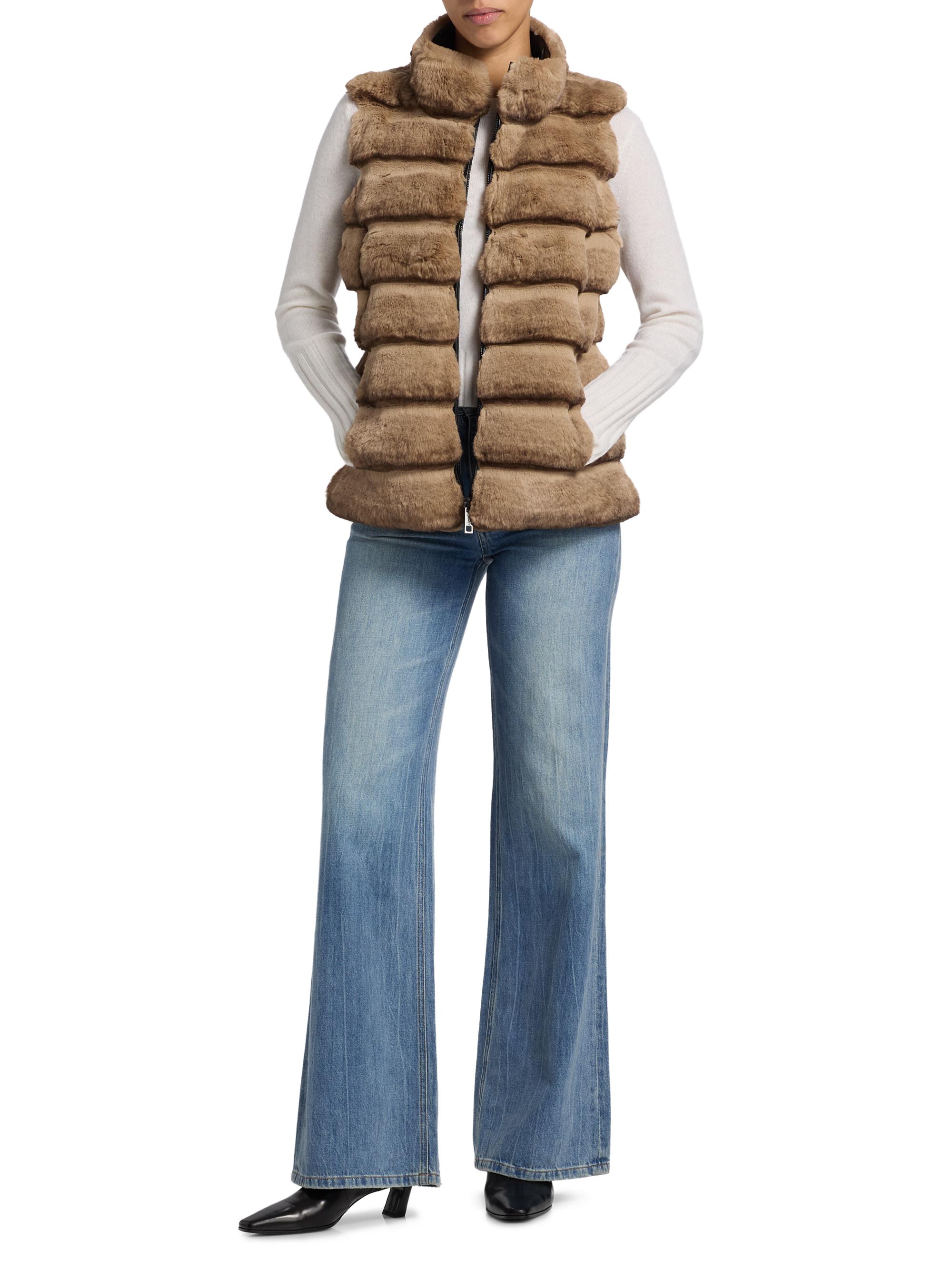 Jocelyn Plush Reversible Faux Fur Vest | Saks Fifth Avenue