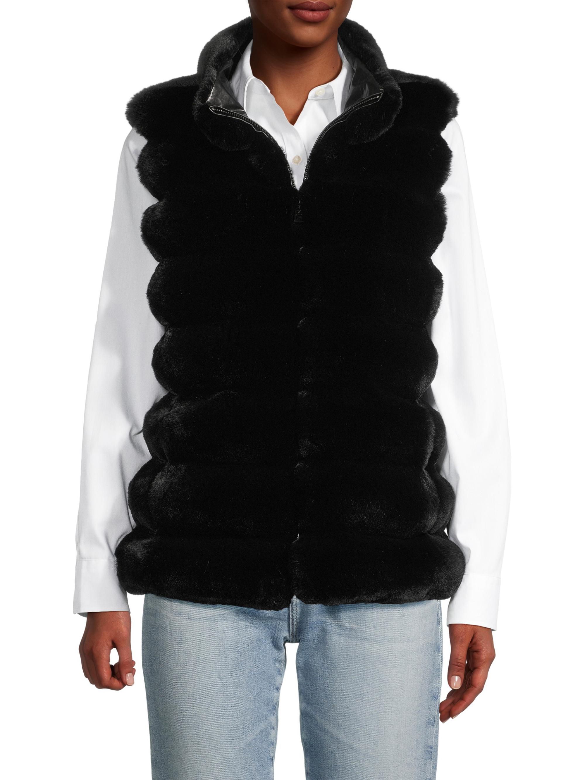 Jocelyn Plush Reversible Faux Fur Vest | Saks Fifth Avenue