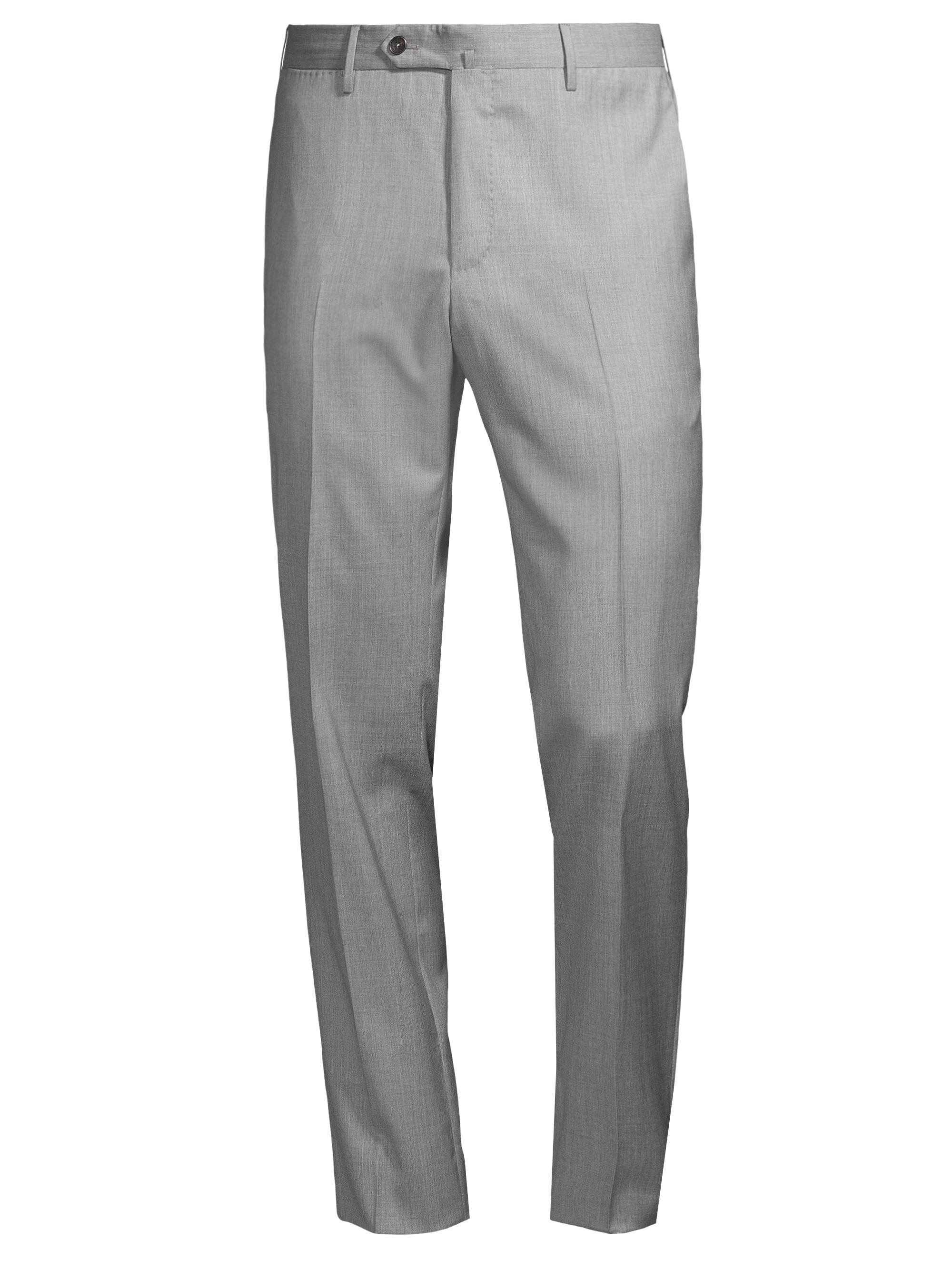 PT Torino Men's Lux Wool Twill Pants - Light Grey Melange