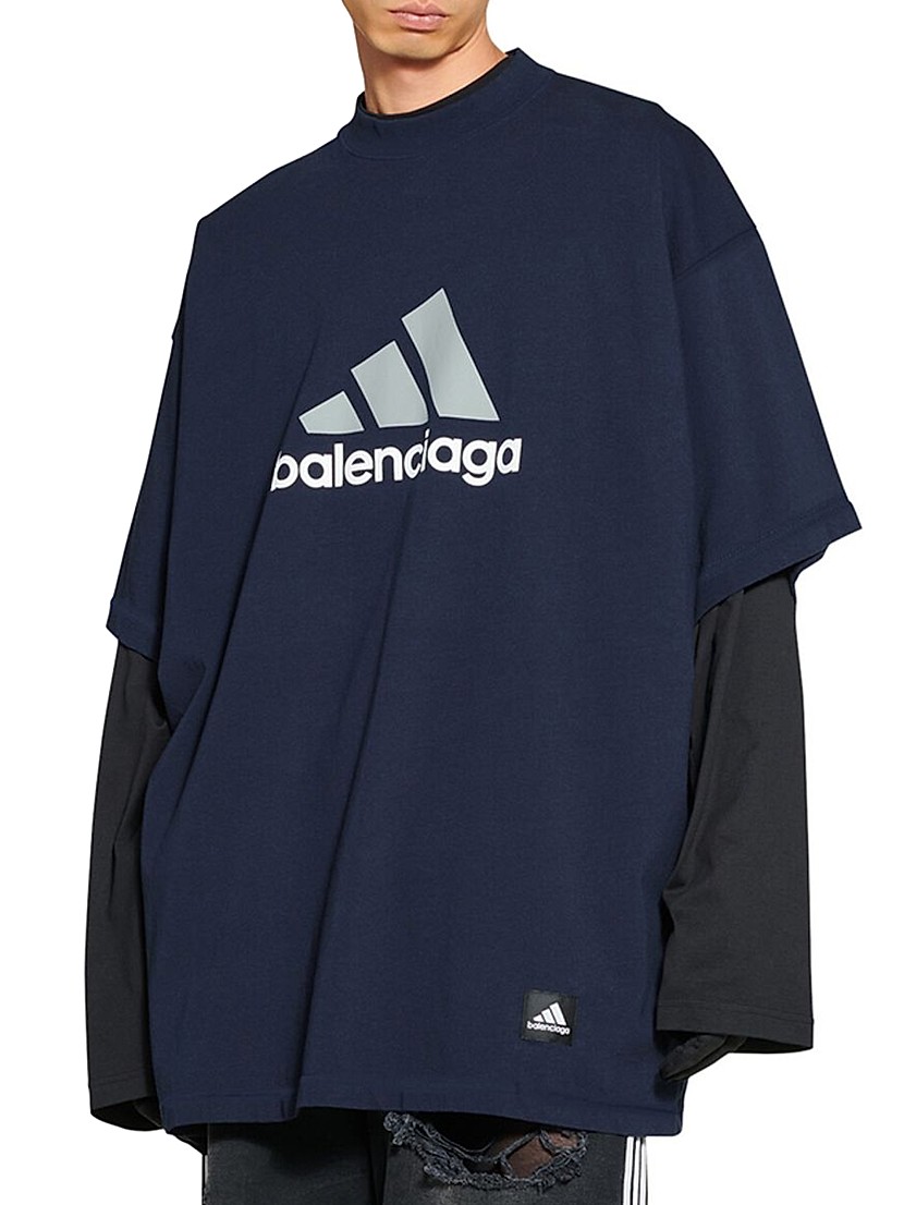 Shop Balenciaga Adidas / Balenciaga Oversized T-Shirt | Saks Shop Balenciaga Adidas / Balenciaga Oversized T-Shirt | Saks
