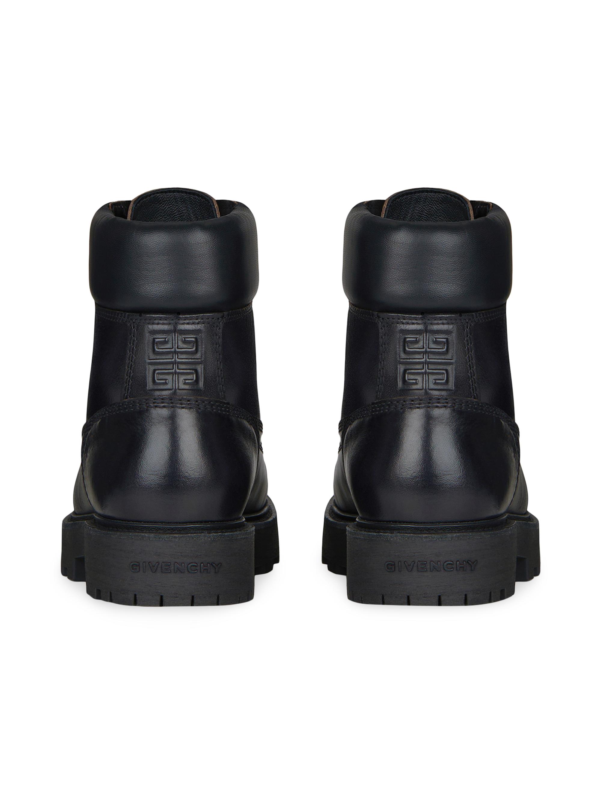 Shop Givenchy Show Ankle Work Boots In Shiny Leather | Saks Fifth 