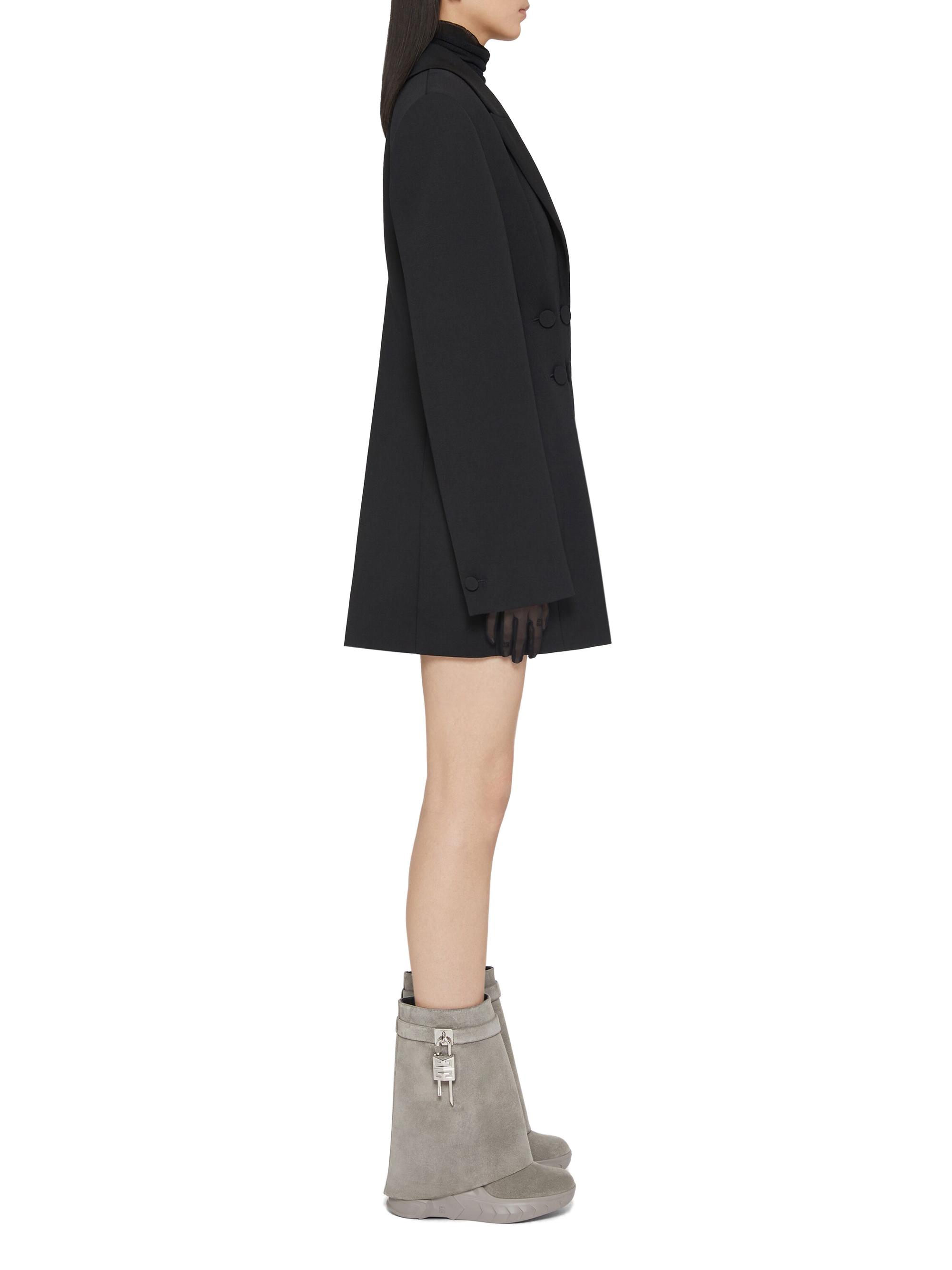Givenchy Shark Lock Biker Ankle Boots In Suede | Saks Fifth Avenue