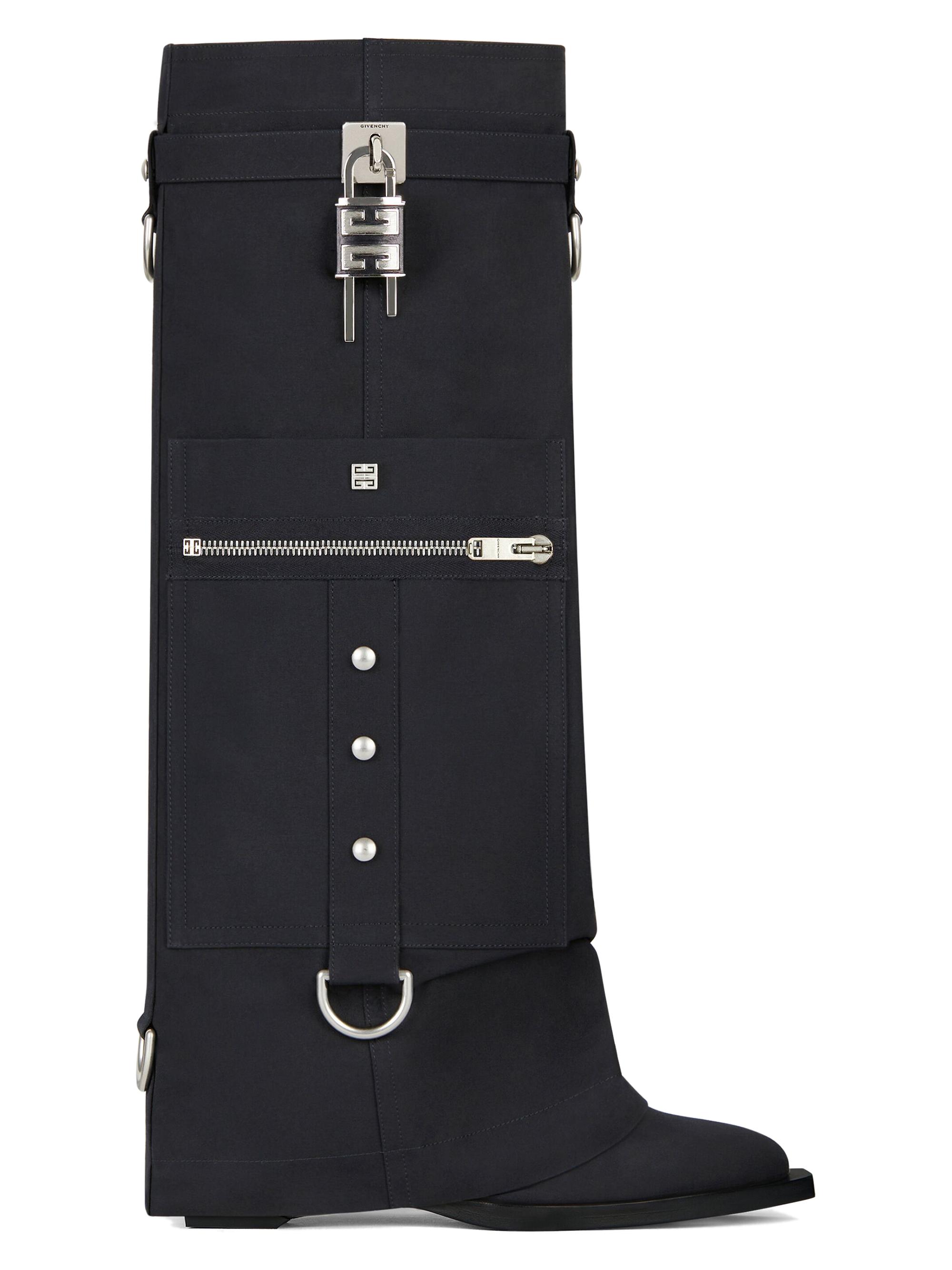 Givenchy Shark Lock Cowboy Boots with Pocket and Buckles | Saks