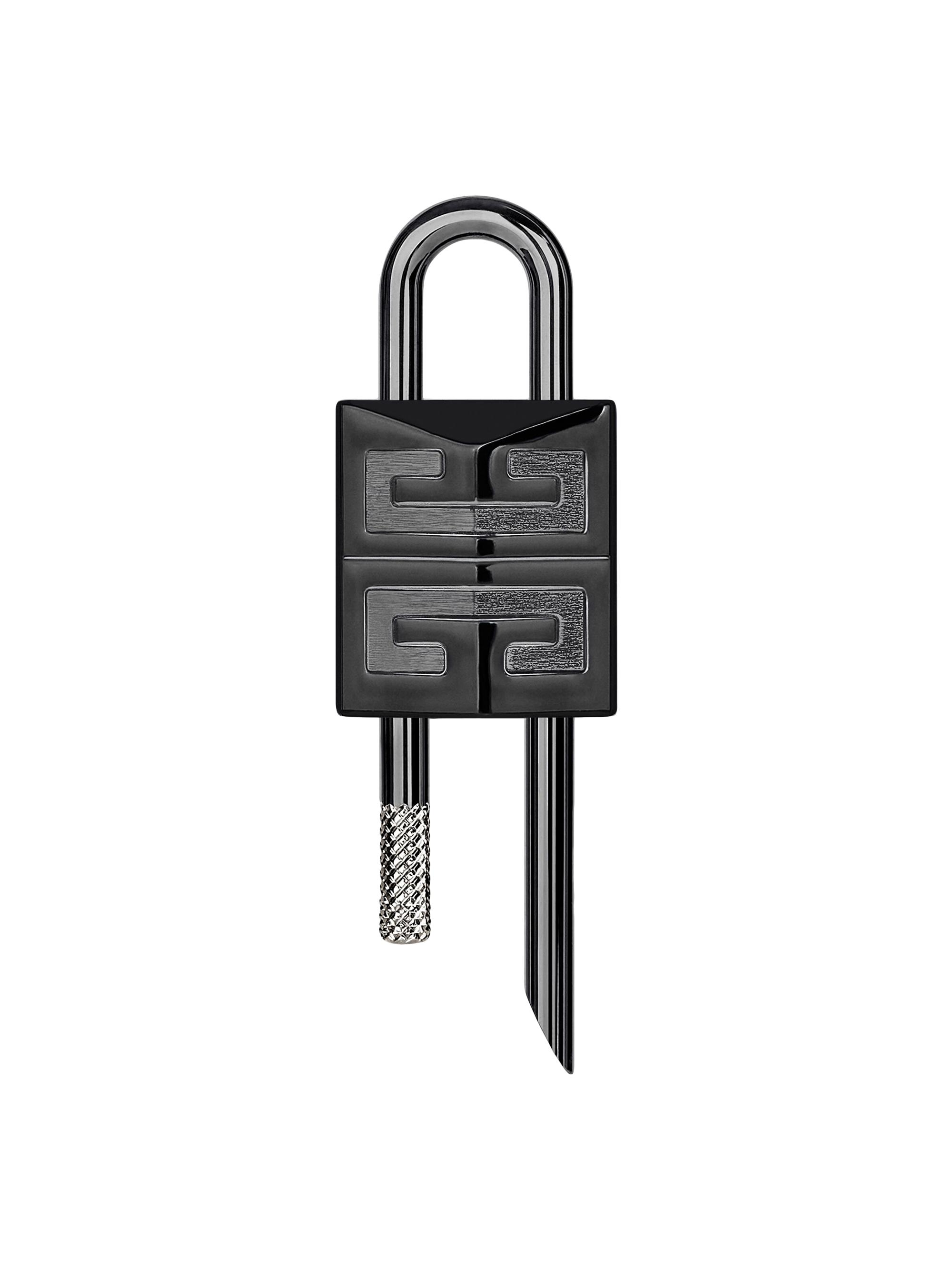 Givenchy Men's  4G Padlock In Two Tone Metal - Black