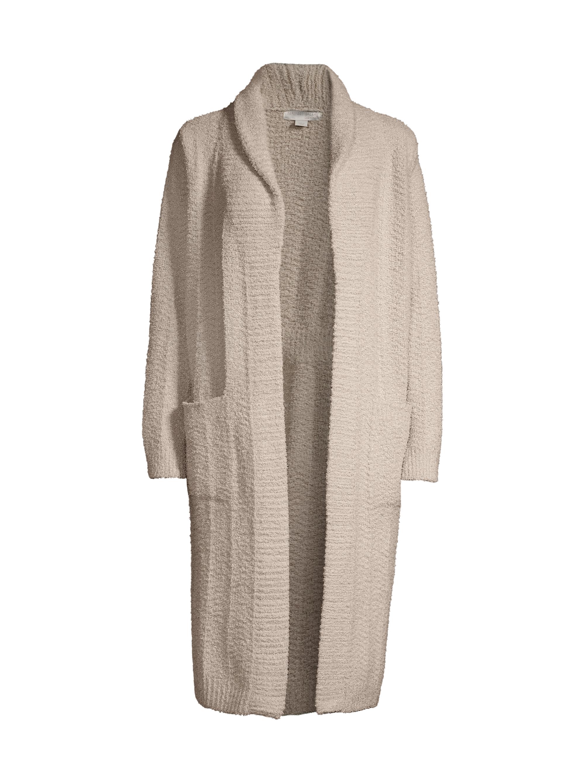 Barefoot Dreams Women's CozyChic Chenille Long Cardigan - Stone