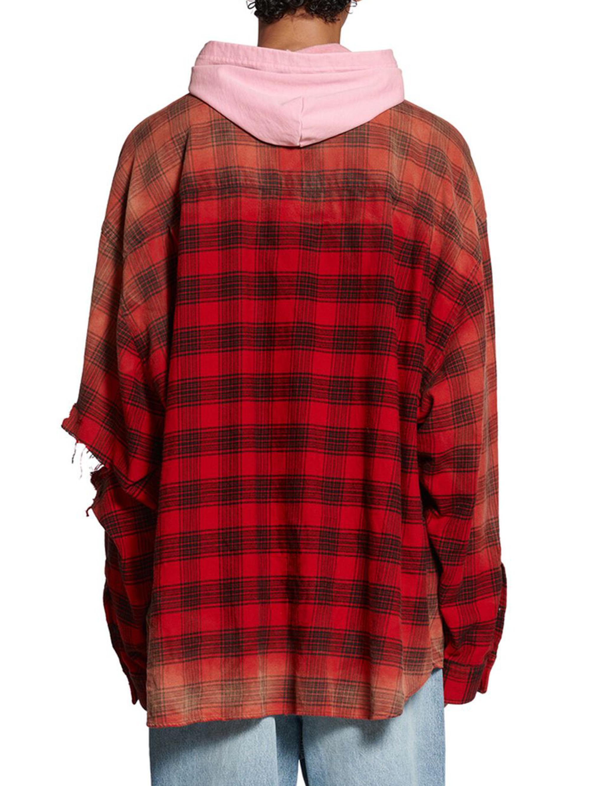 Balenciaga Oversized Hooded Shirt | Saks Fifth Avenue