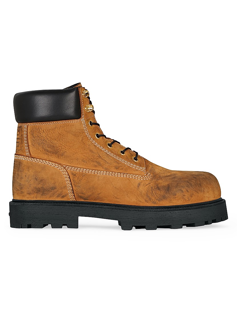 Shop Givenchy Show Ankle Workboots in Nubuck with Used Shop Givenchy Show Ankle Workboots in Nubuck with Used