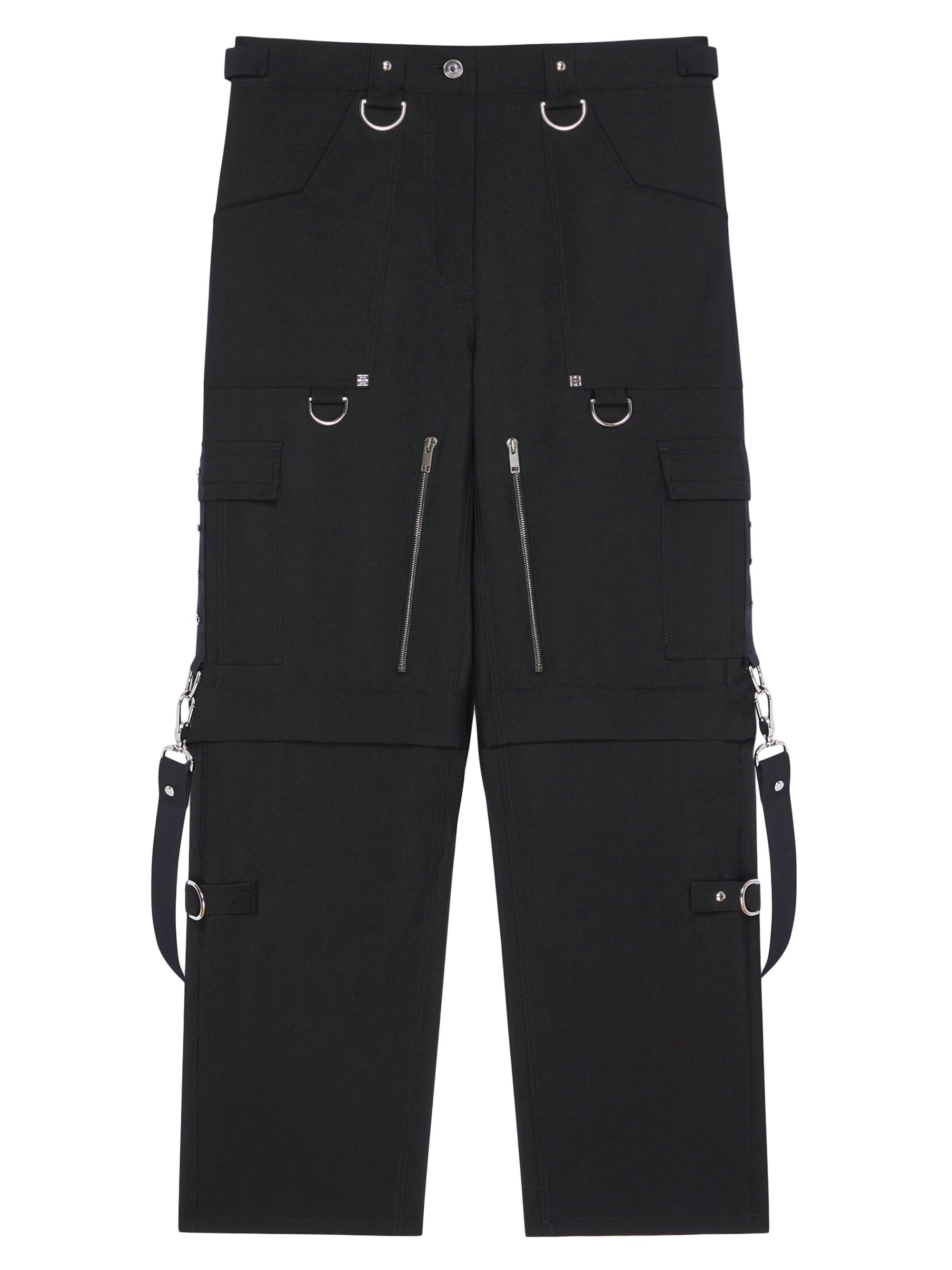 Givenchy Women's Two In One Detachable Pants In Wool And Mohair - Black