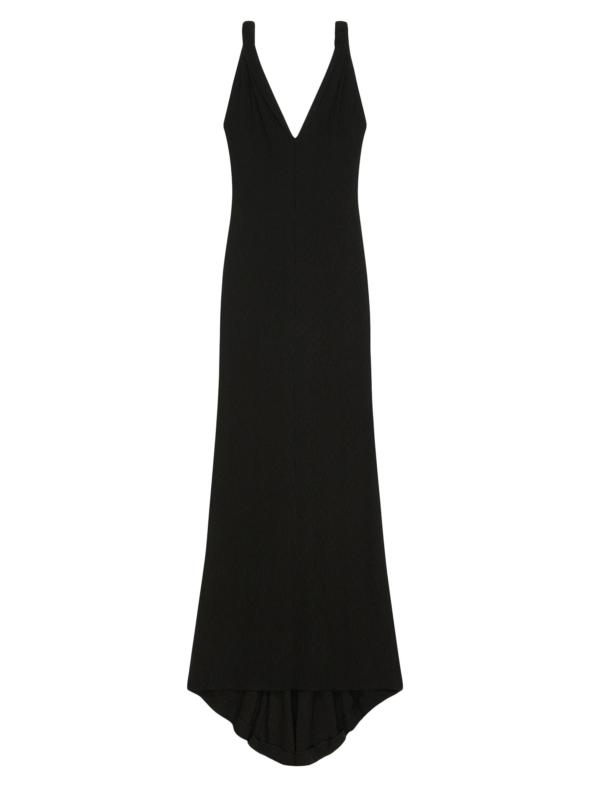 Givenchy Women's Dress With Twisted Straps In Jersey With Pearls And Crystals - Black