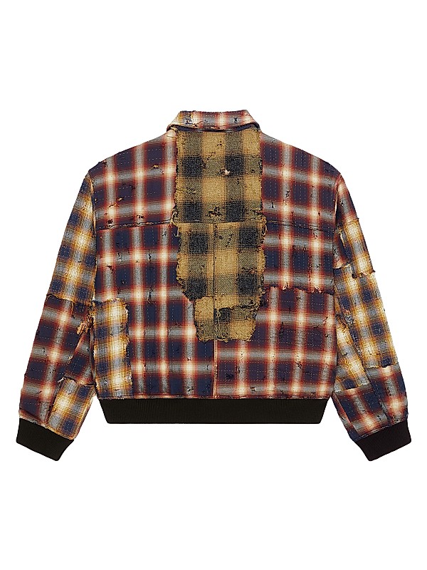 Shop Givenchy Oversized Jacket In Boro-Effect Destroyed Shop Givenchy Oversized Jacket In Boro-Effect Destroyed