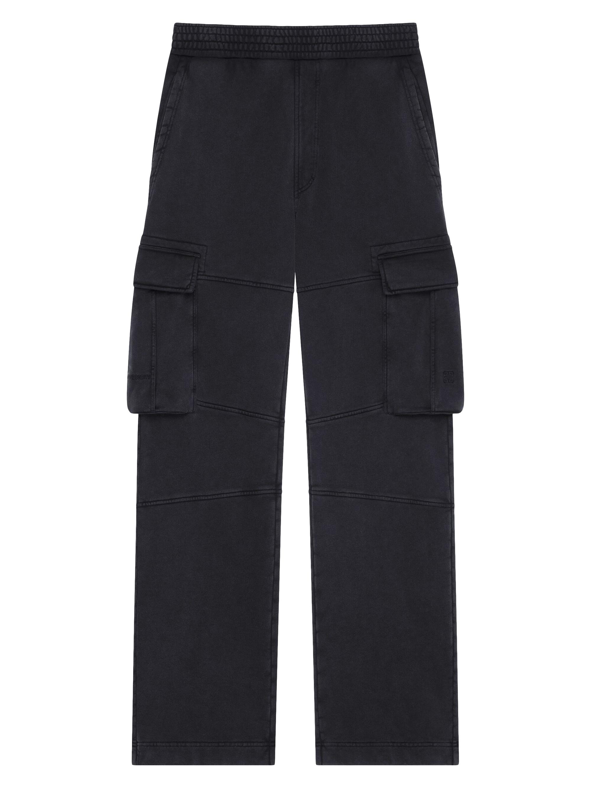 Givenchy Women's Cargo Pants In Cotton Jersey - Faded Black