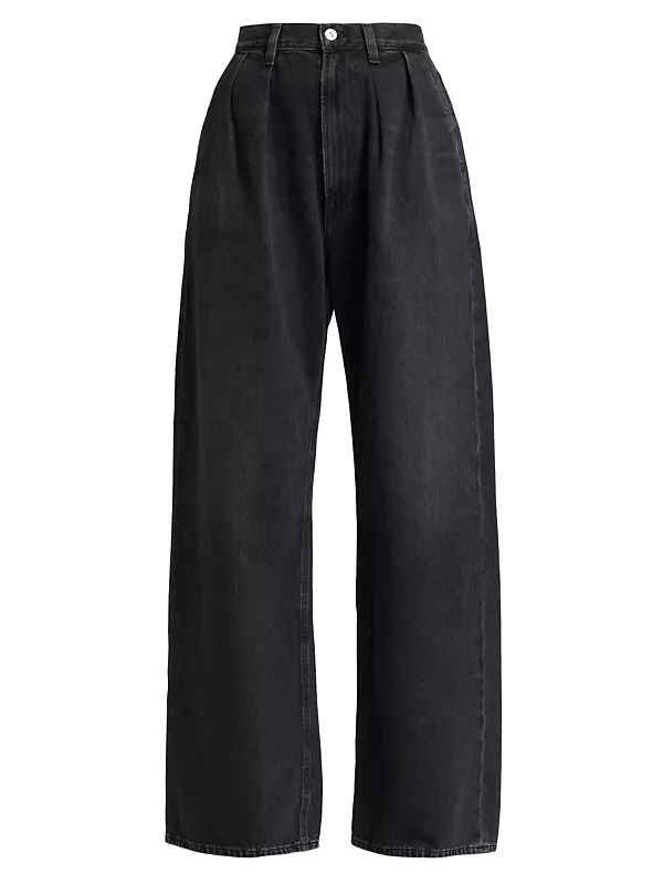CITIZENS OF HUMANITY Annina patent-leather wide-leg pants