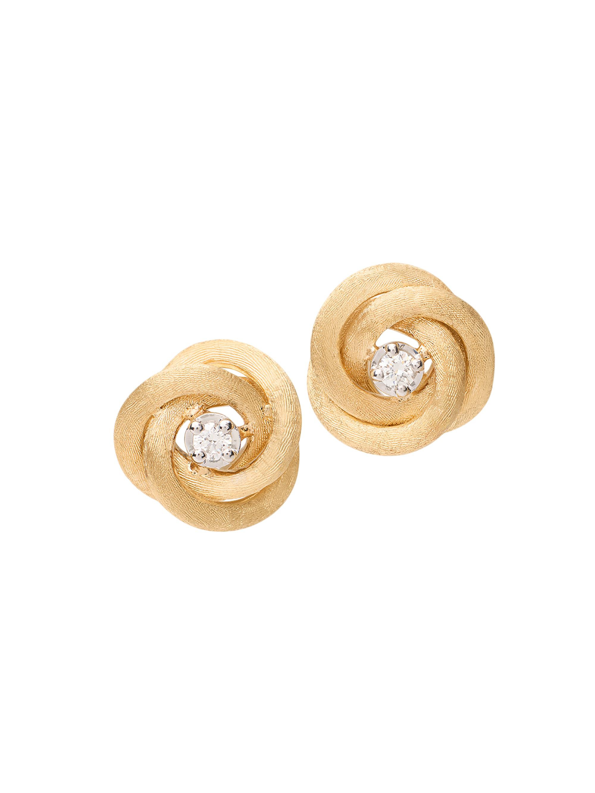Marco Bicego Women's Jaipur Link 18K Yellow Gold & 0.16 TCW Diamond Stud Earrings - Yellow Gold