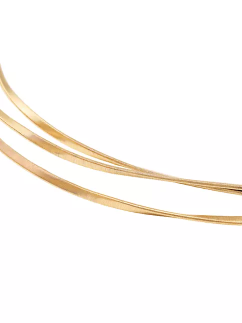 Shop Marco Bicego Marrakech 18K Yellow Gold Triple-Layered Necklace ...