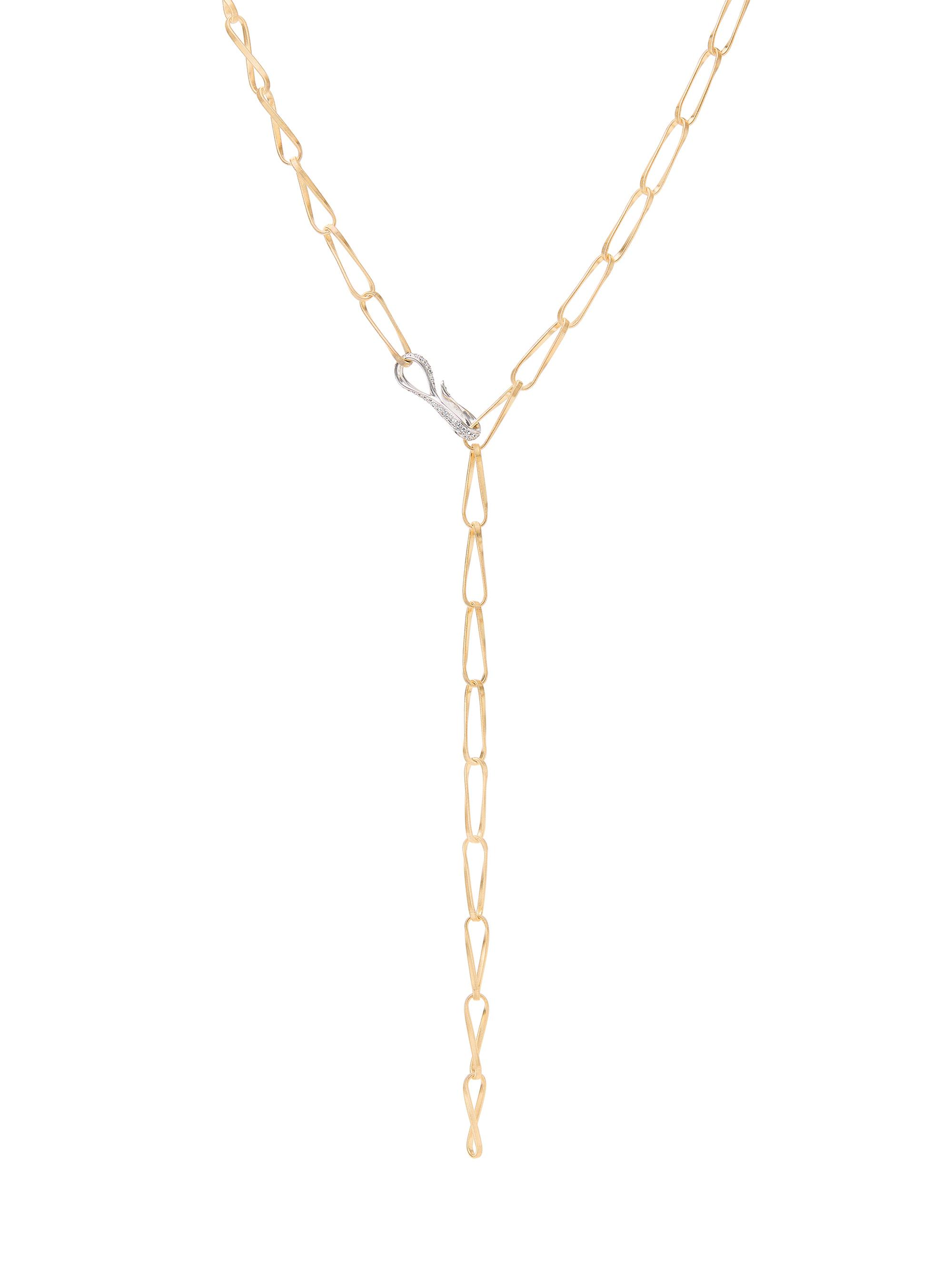 Marco Bicego Women's Marrakech Onde Two-Tone 18K Gold & 0.5 TCW Diamond Chain Necklace - Yellow Gold