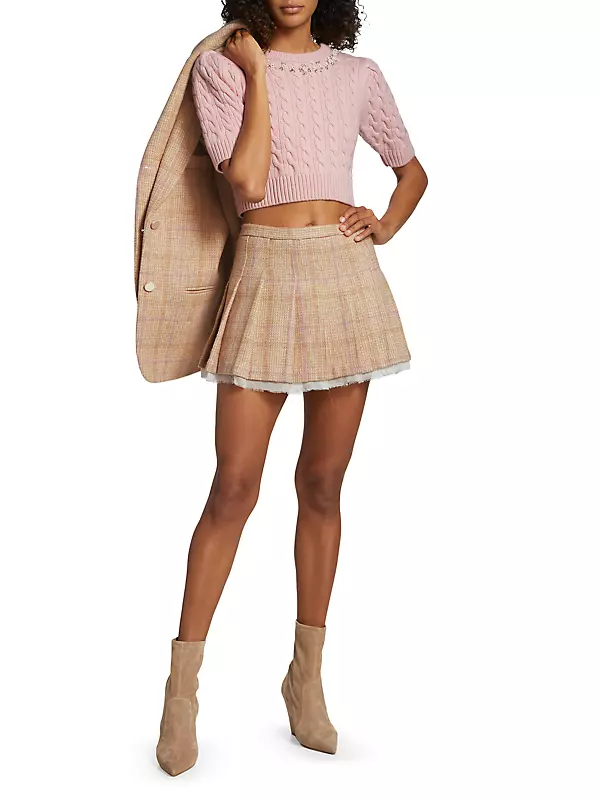 Spanx The Perfect Mini Skirt, 17 In Classic Plaid Jacquard