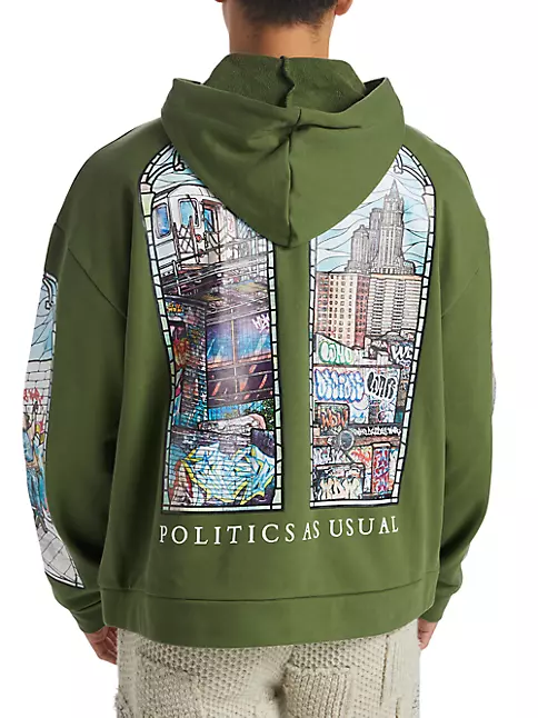 Louis Vuitton Made to Order Patchworked Oversized Hooded Blouson Multico. Size 60