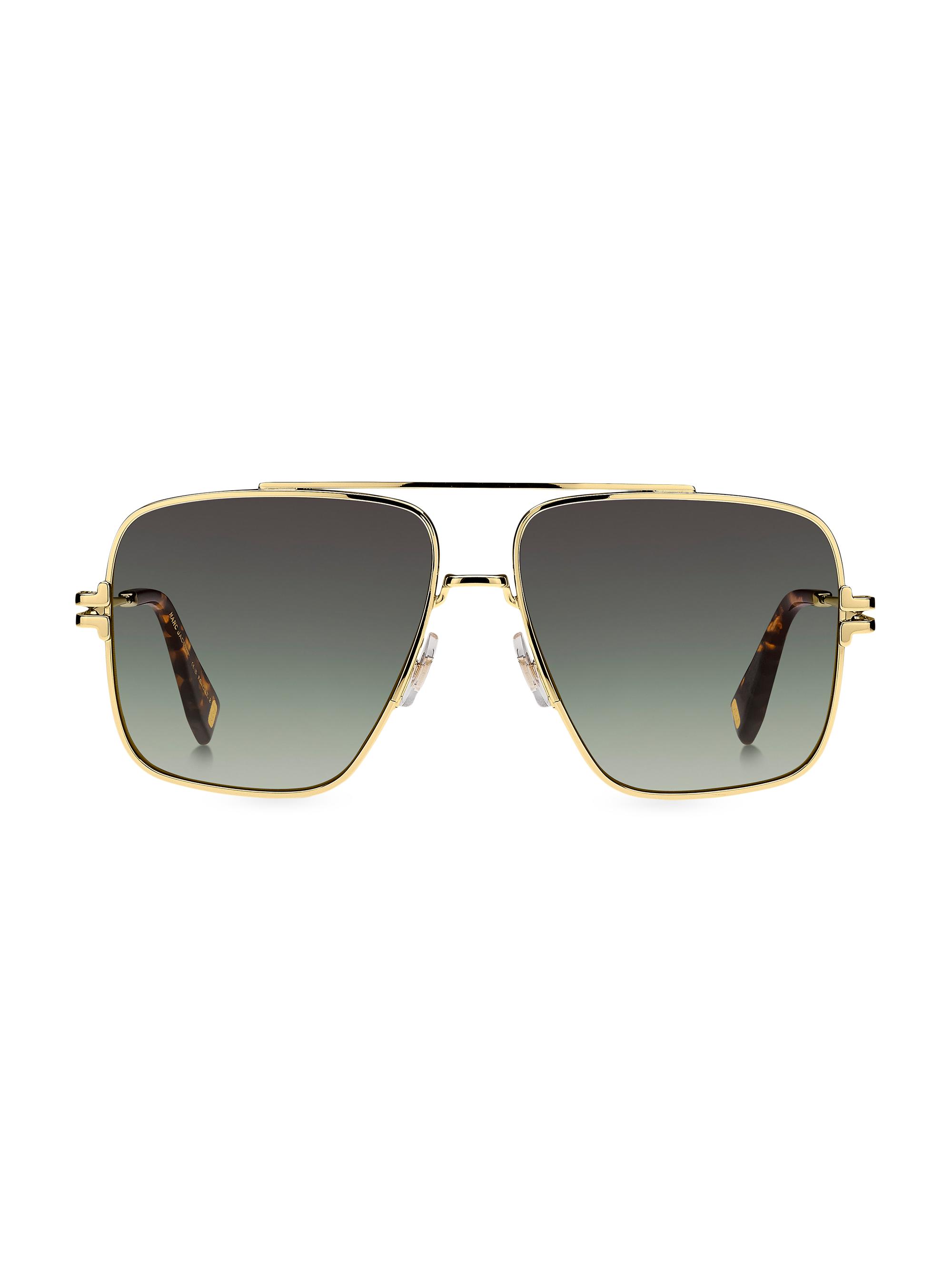 Marc Jacobs Women's Light 59MM Square Sunglasses - Gold Green Multi