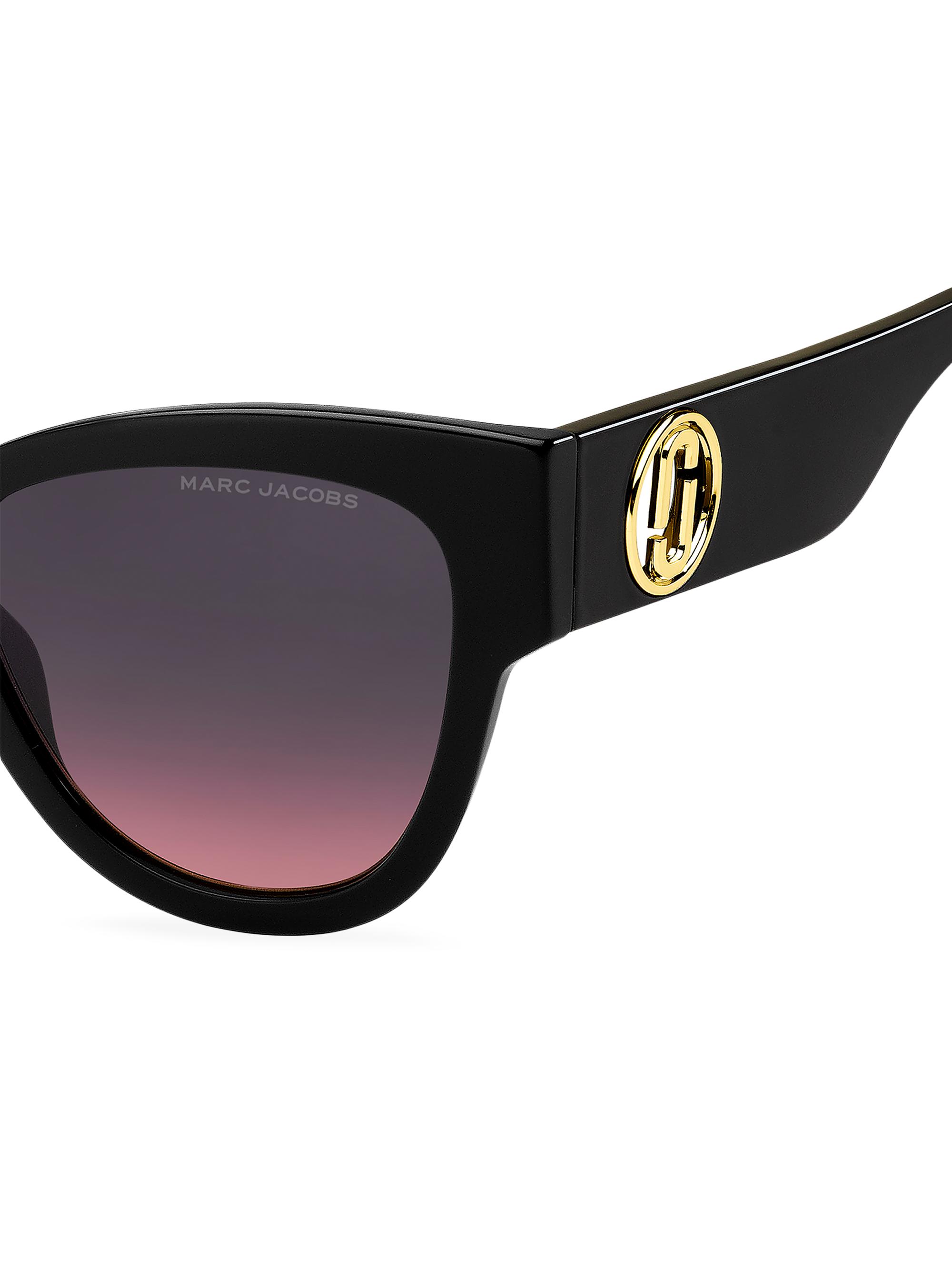 NWT Marc Jacobs MARC 697/S-0807 FF Black Cat Eye 53mm Sunglasses Marc Jacobs Women main image 2