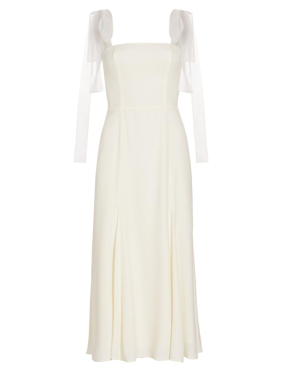 Reformation Women's Kairo Crepe Midi-dress In White