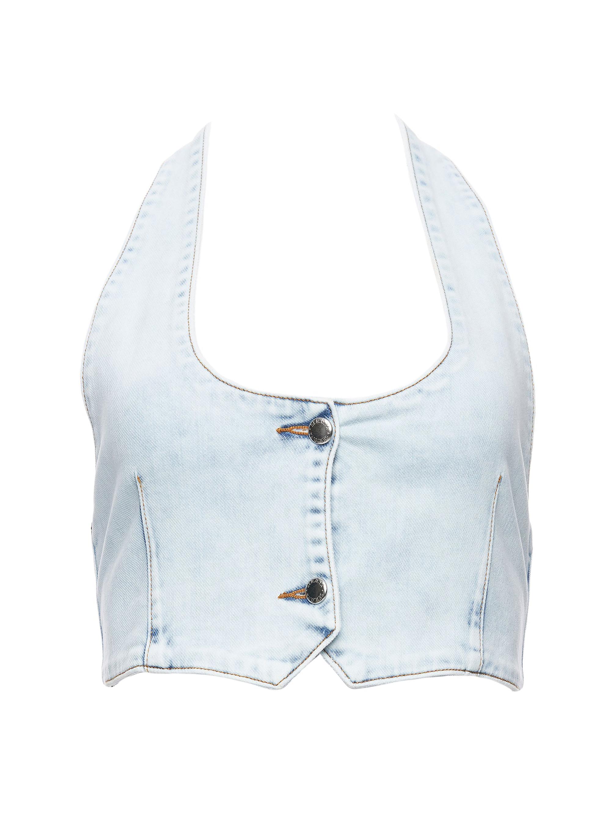 Ser.o.ya Women's Manny Denim Vest Top - Skylight