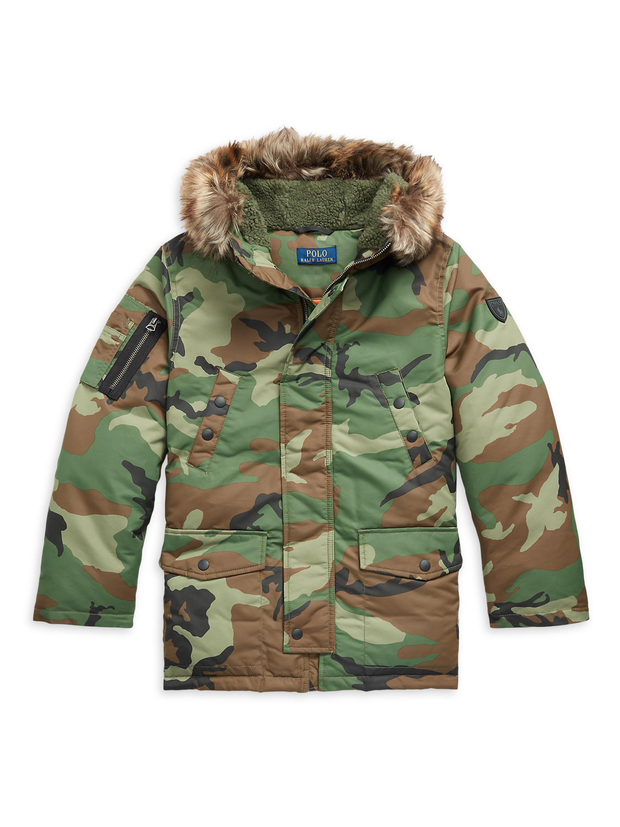 Polo Ralph Lauren Little Boy's & Boy's Camouflage Print Parka