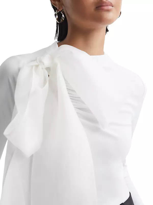 Rag & Bone Mabel Floral Georgette Dress in White