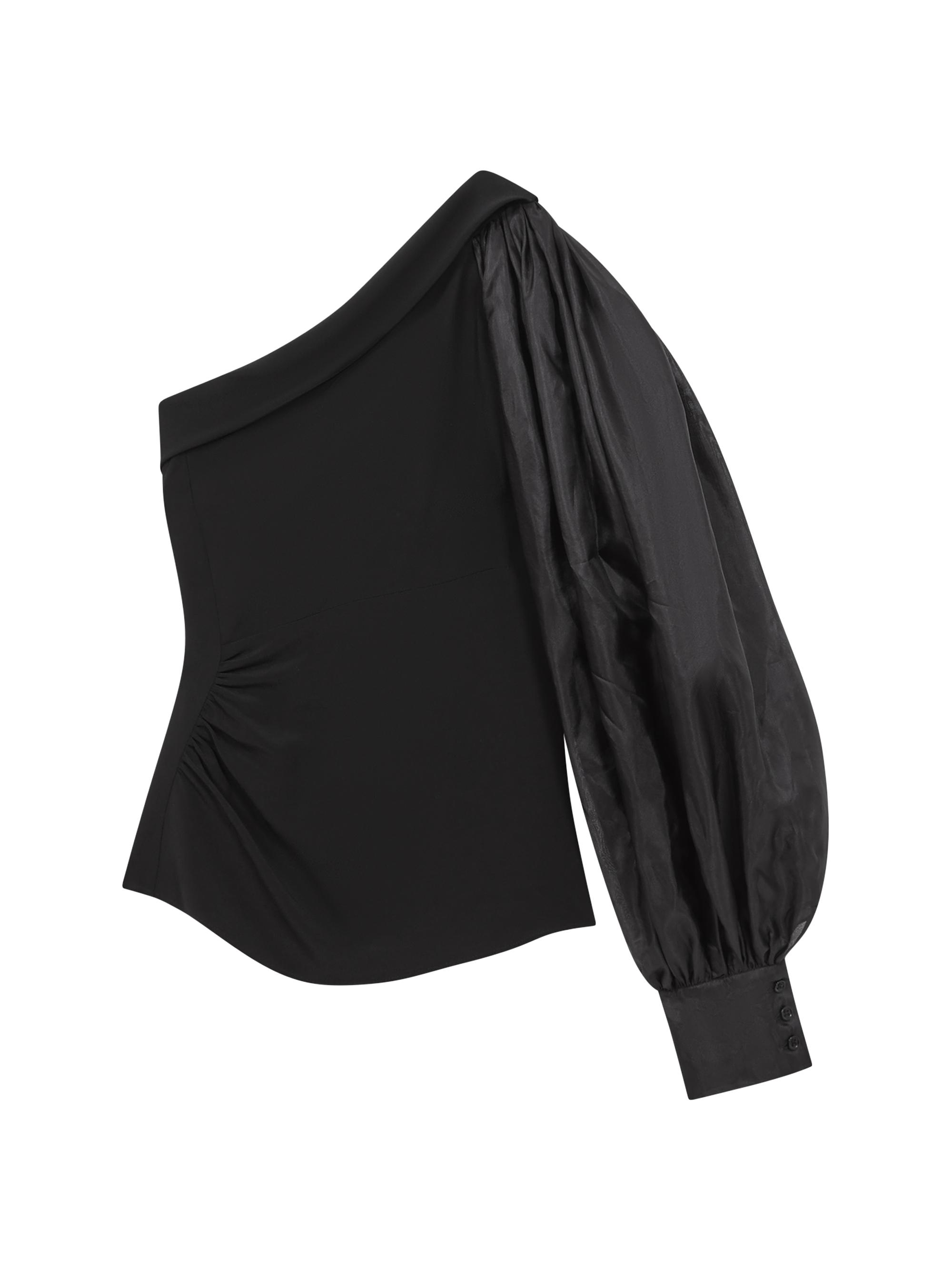 Reiss Women's Renee One-Shoulder Blouse - Black