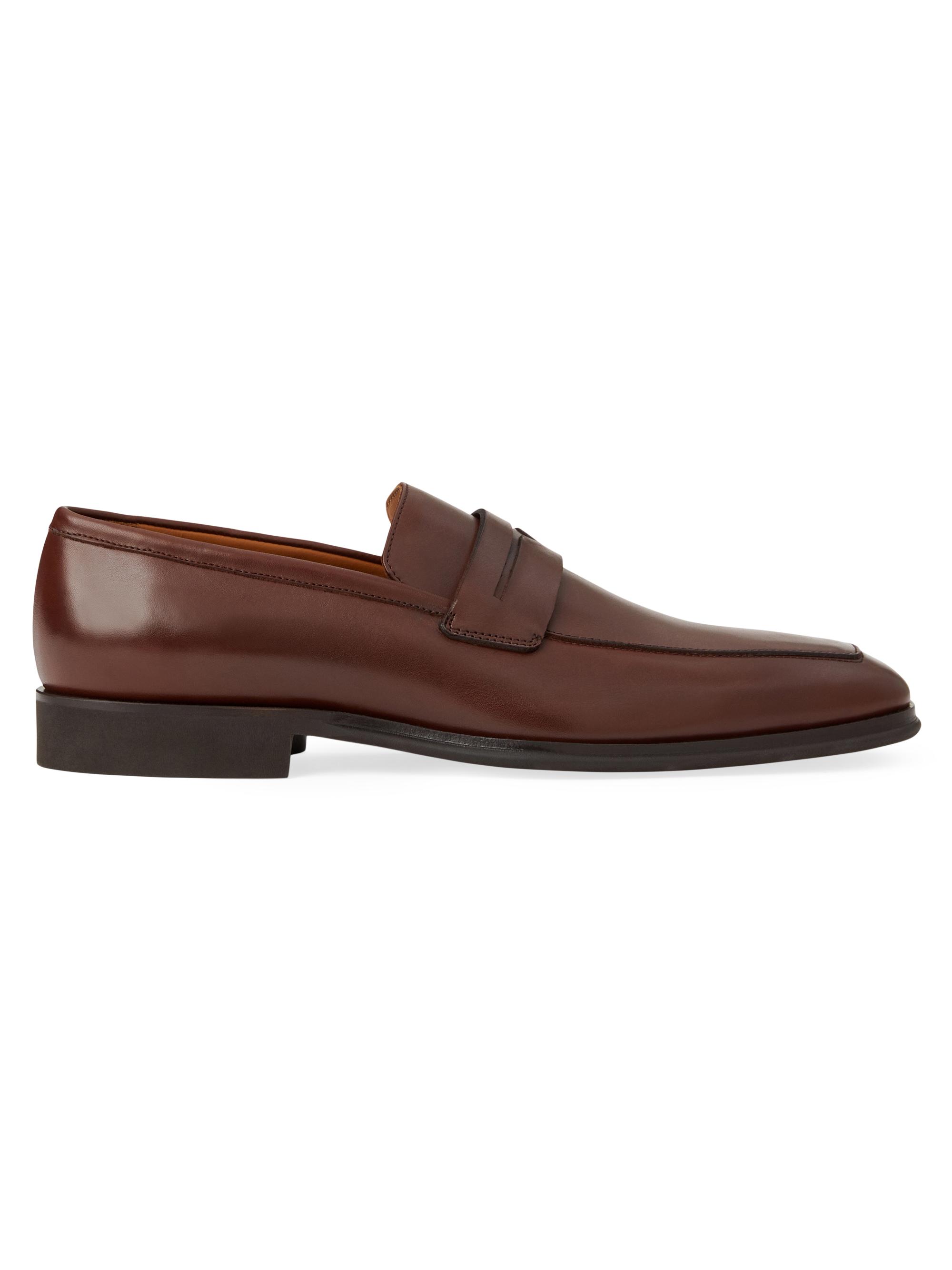 Bruno Magli Men's Raging Leather Penny Loafers - Cognac
