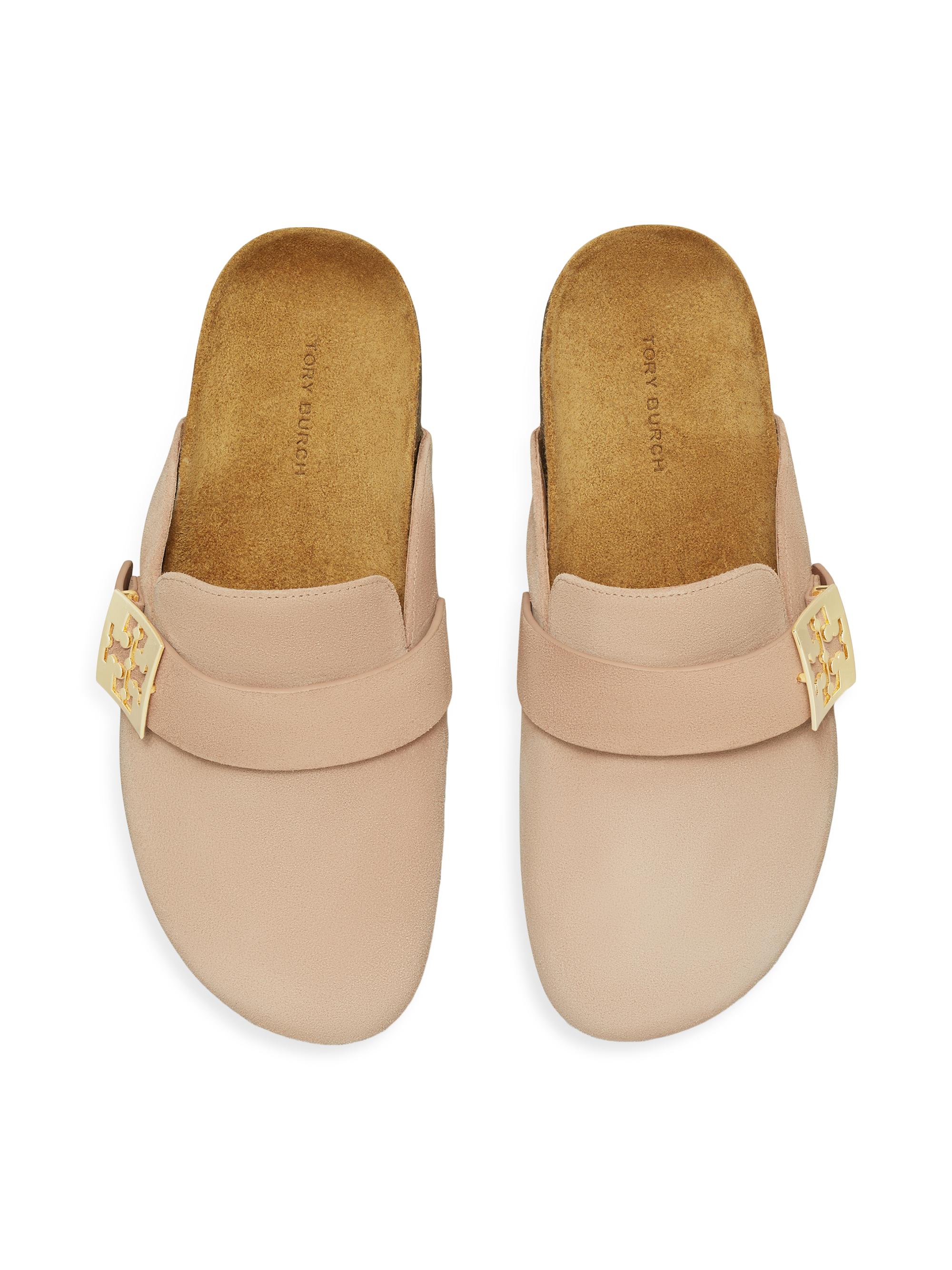 希少★Tory Burch 初期モデル レザー×スエード ベージュ 極美品 Tory Burch Mellow Suede Mules | Saks Fifth Avenue