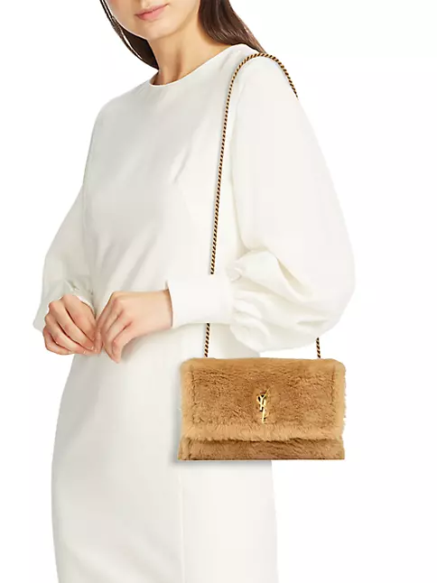Saint Laurent 'kate Small' Shoulder Bag in Brown