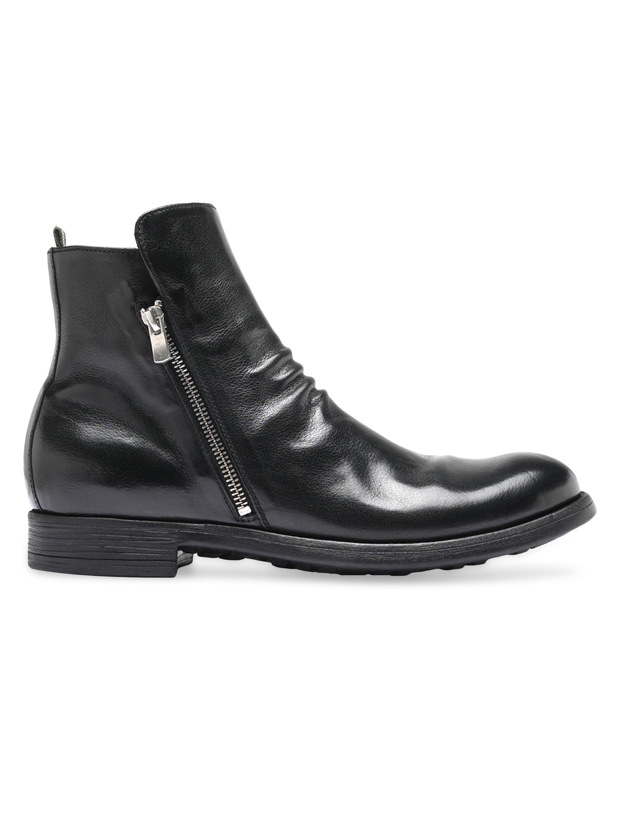 Officine Creative Men's Chronicle Leather Boots - Nero