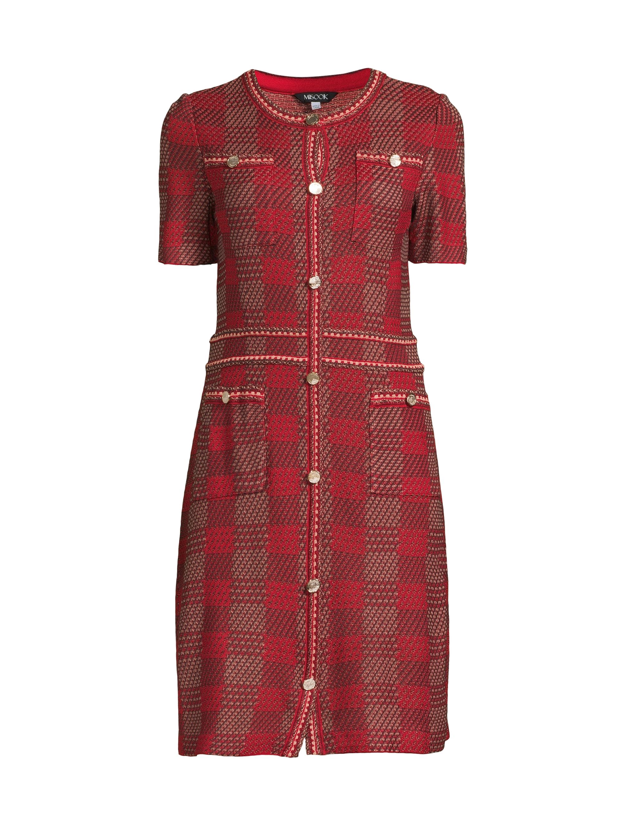 Misook Women's Tweed Modern-Fit Sheath Dress - Classic