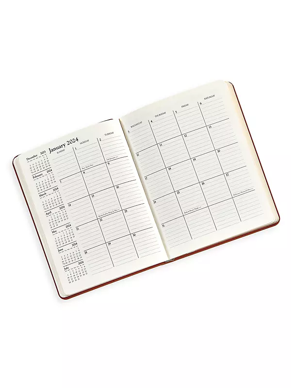 OBERTHUR - 1 Kiev 27 Week to View Desk Diary - January 2024 to December 2024  - Size 21 x 27 cm - Taupe Visual - Bilingual : : Stationery &  Office Supplies