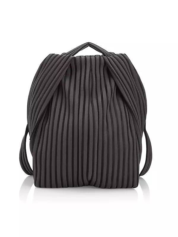 Issey Miyake Women's Linear Knit Backpack - Dark Gray