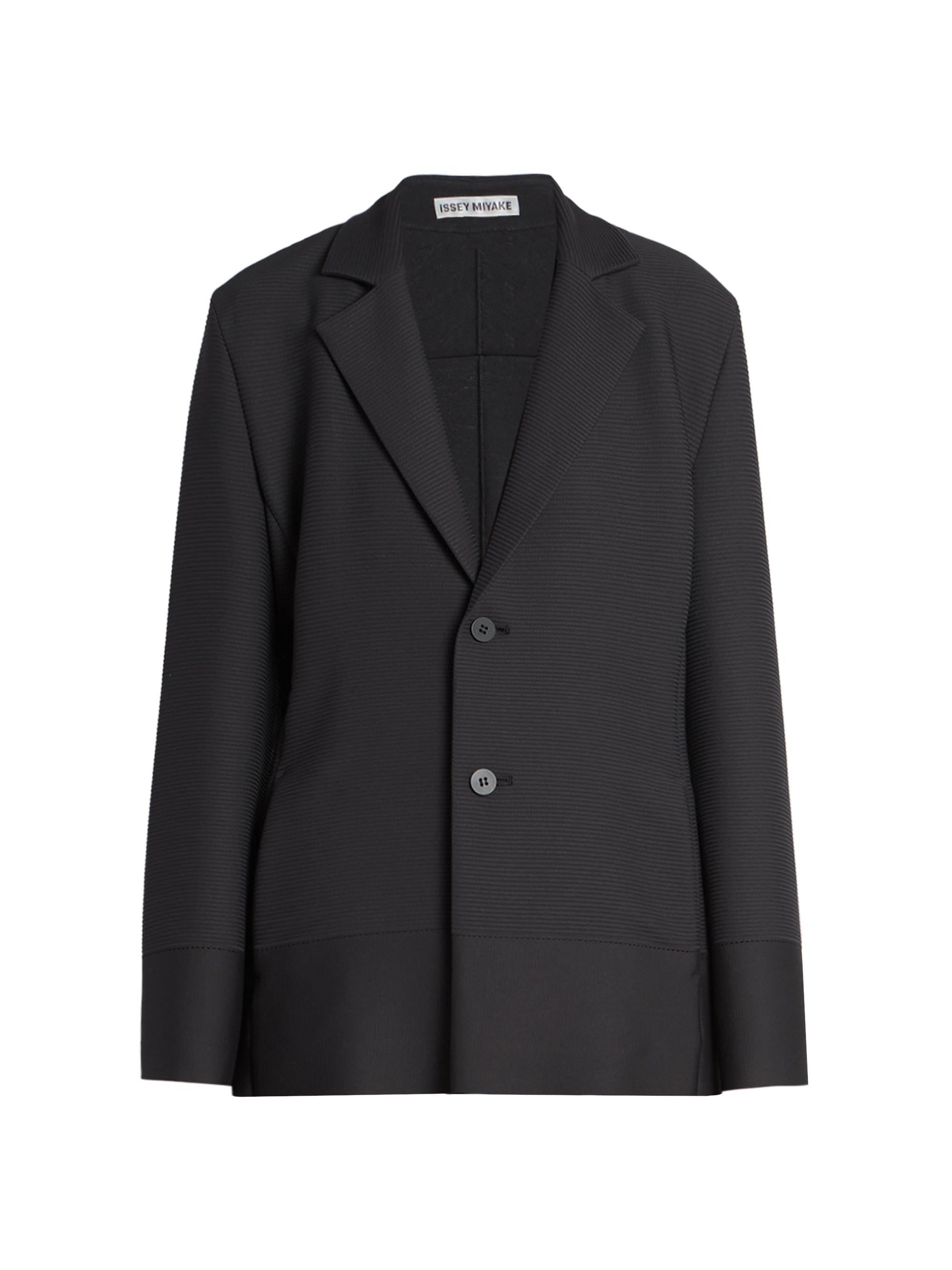 Issey Miyake Women's Pinstripe Single-Breasted Knit Blazer - Black