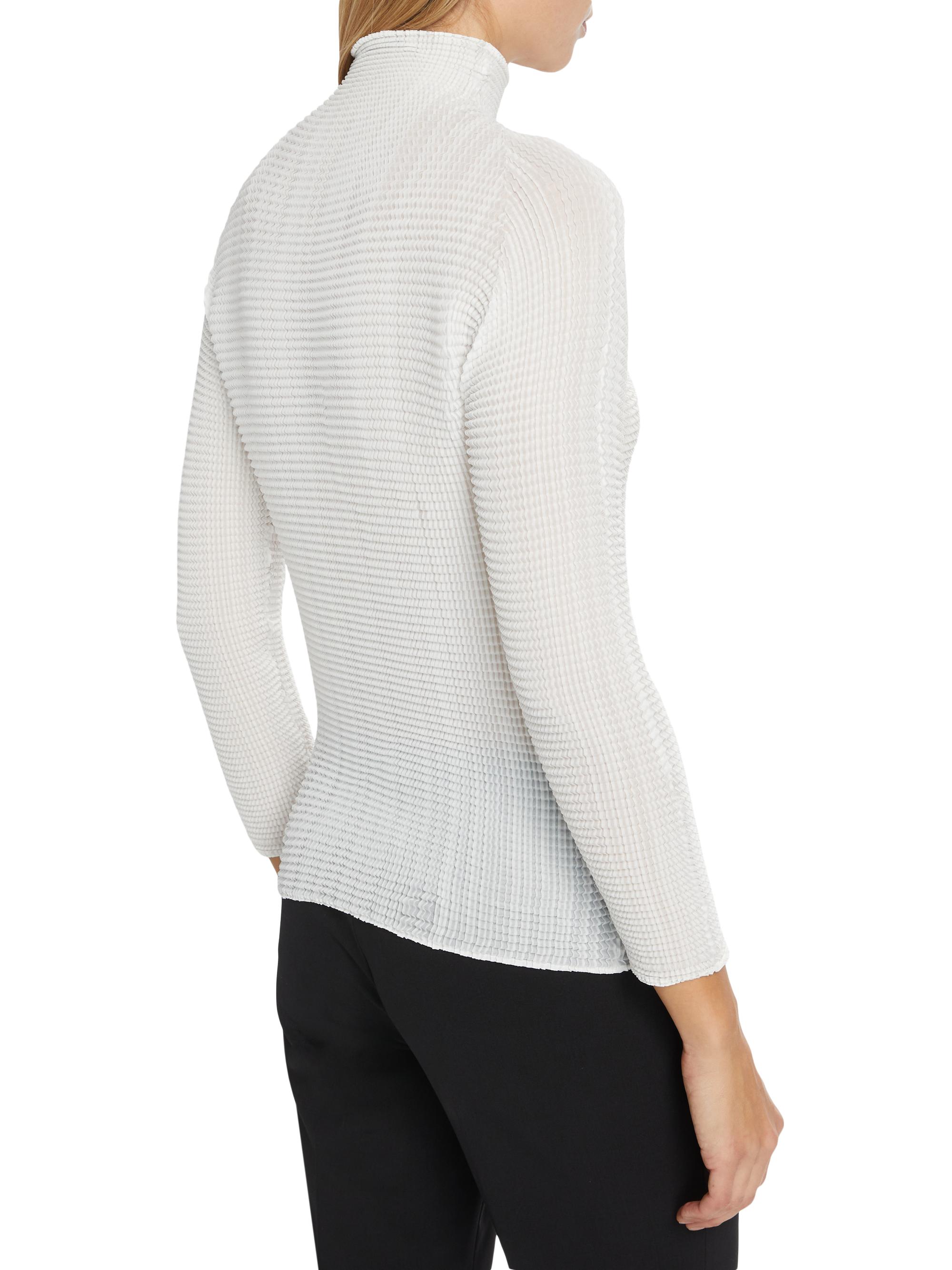 Issey Miyake Wooly Pleats Long-Sleeve Blouse | Saks Fifth Avenue