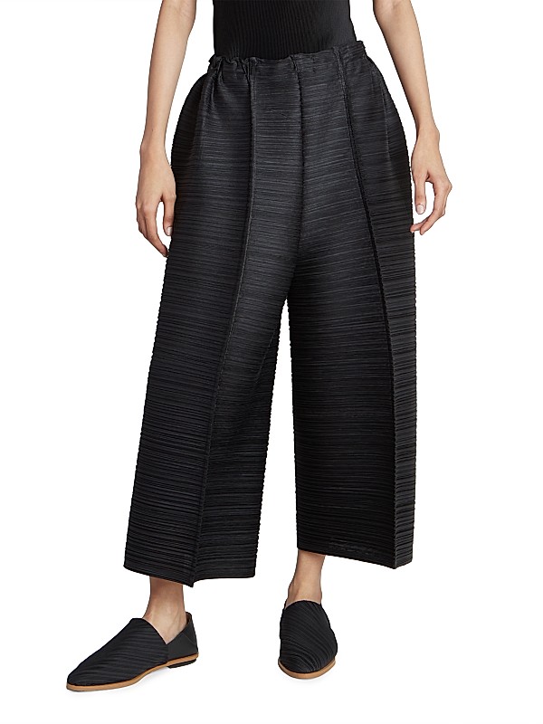 Shop Pleats Please Issey Miyake Bounce Wide-Leg Pants | Saks Shop Pleats Please Issey Miyake Bounce Wide-Leg Pants | Saks