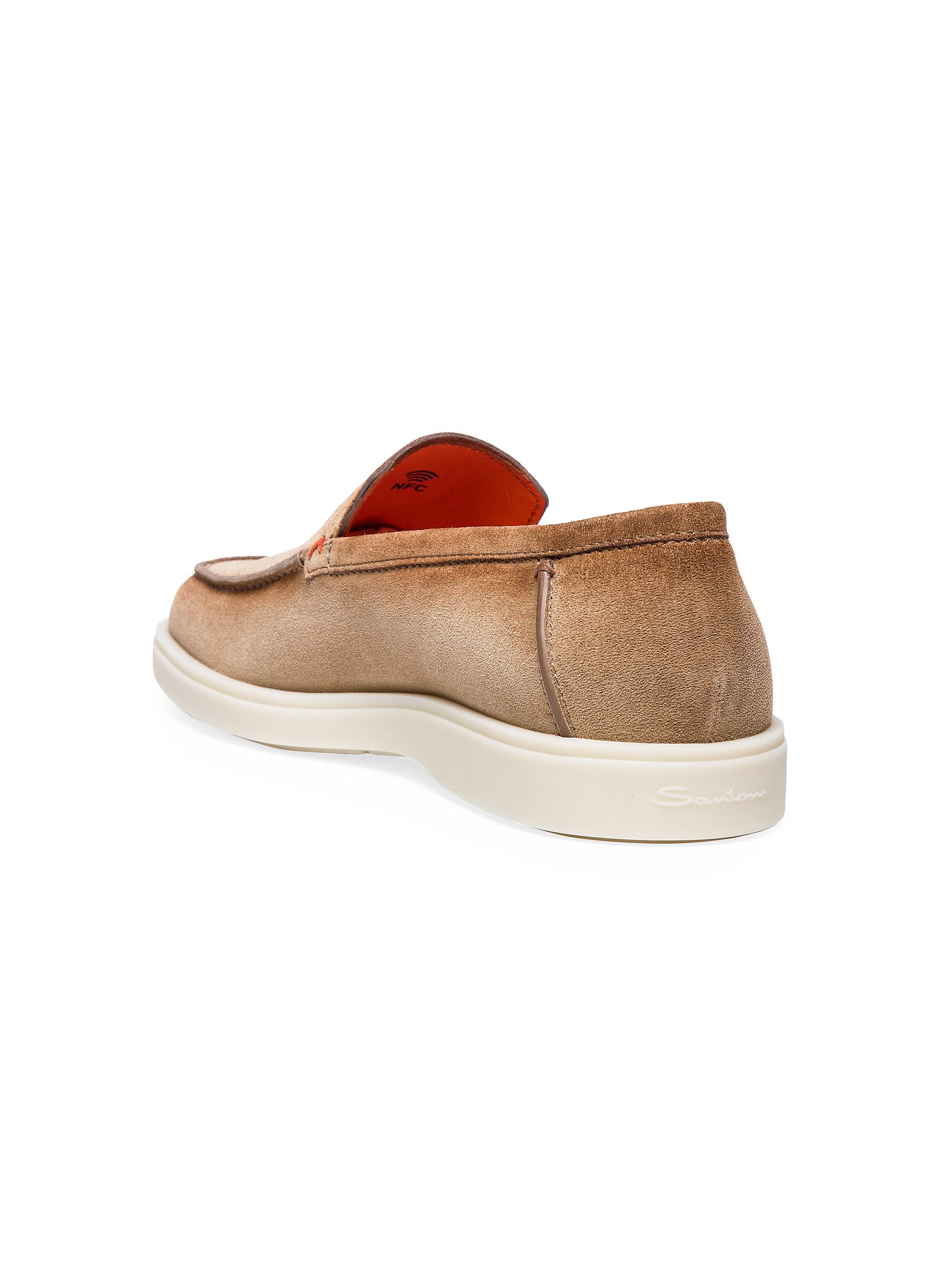 Santoni Slip-On Suede Loafers | Saks Fifth Avenue display picture 2