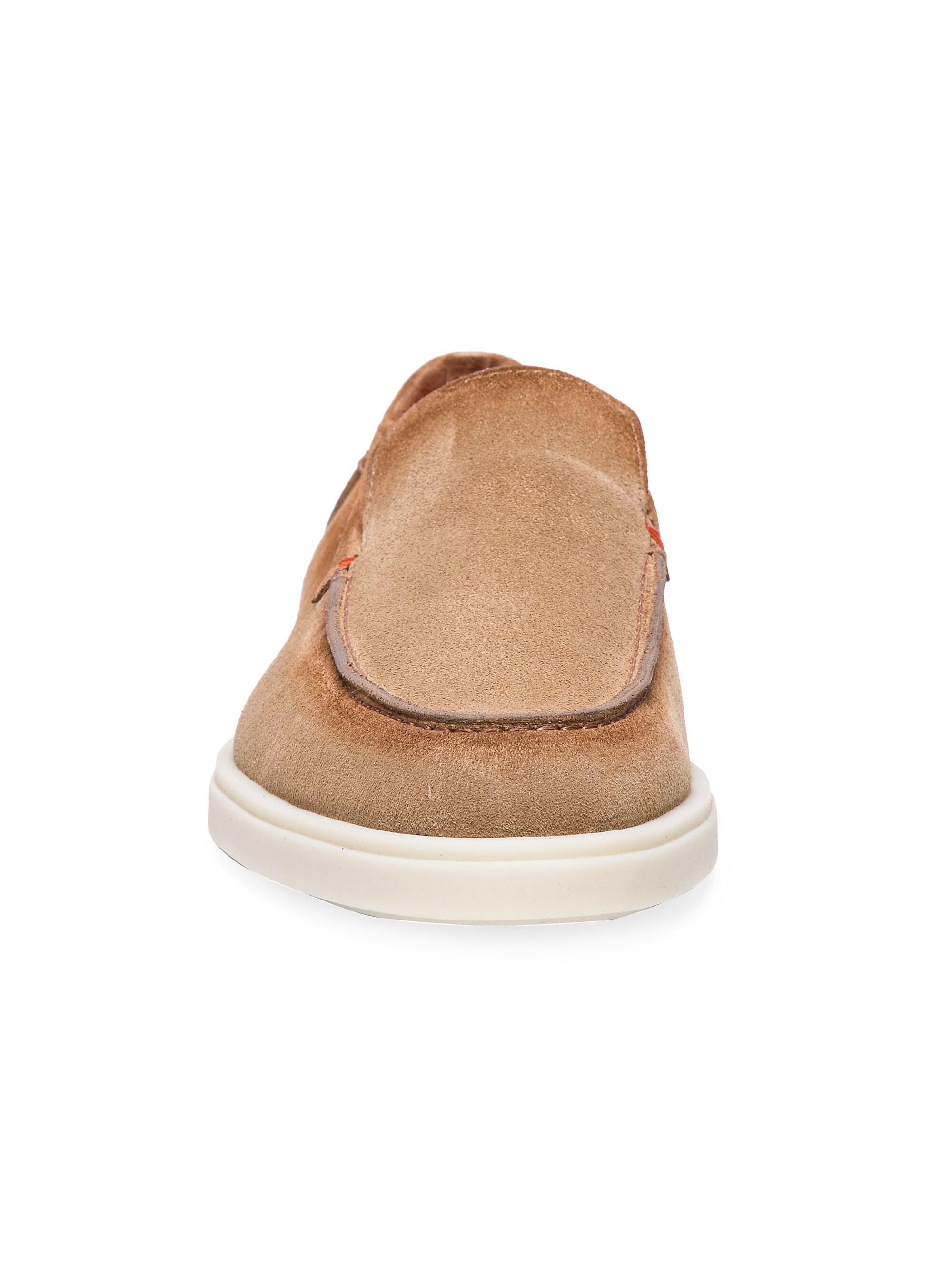 Santoni Slip-On Suede Loafers | Saks Fifth Avenue