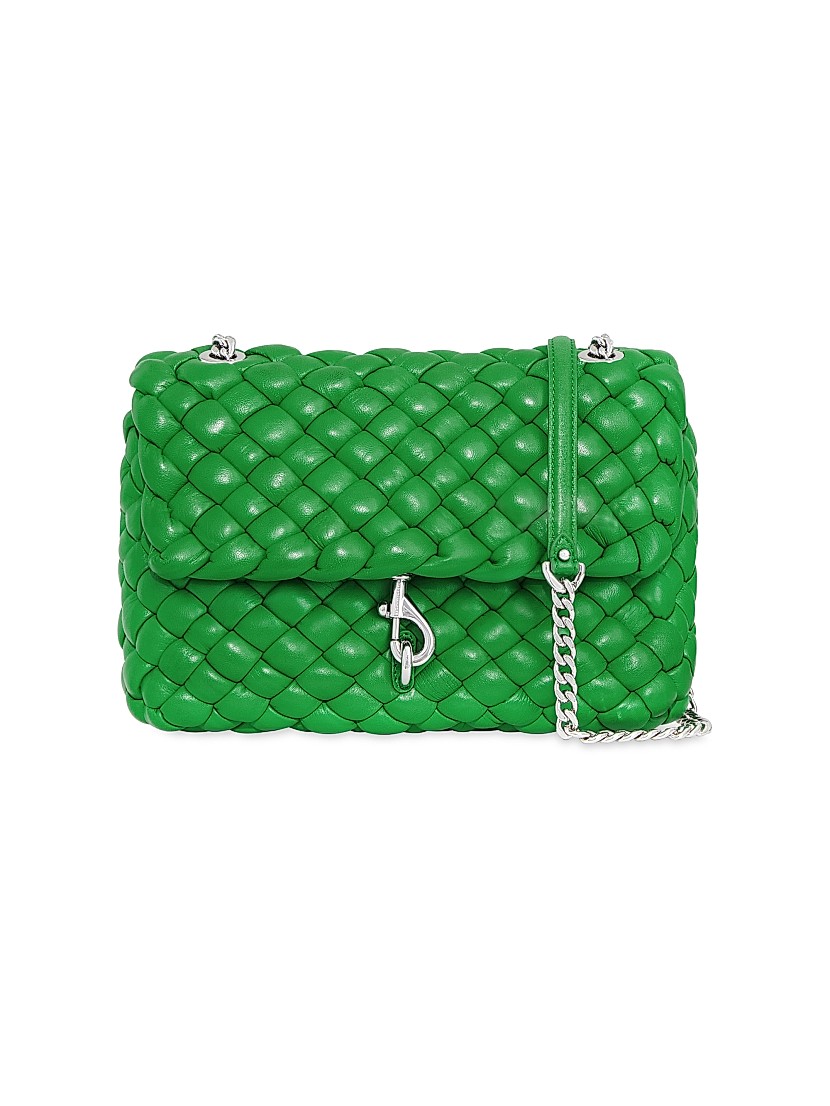 Shop Rebecca Minkoff Edie Woven Leather Shoulder Bag | Saks Shop Rebecca Minkoff Edie Woven Leather Shoulder Bag | Saks