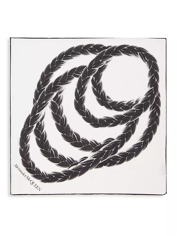 Rope Silk Foulard Scarf