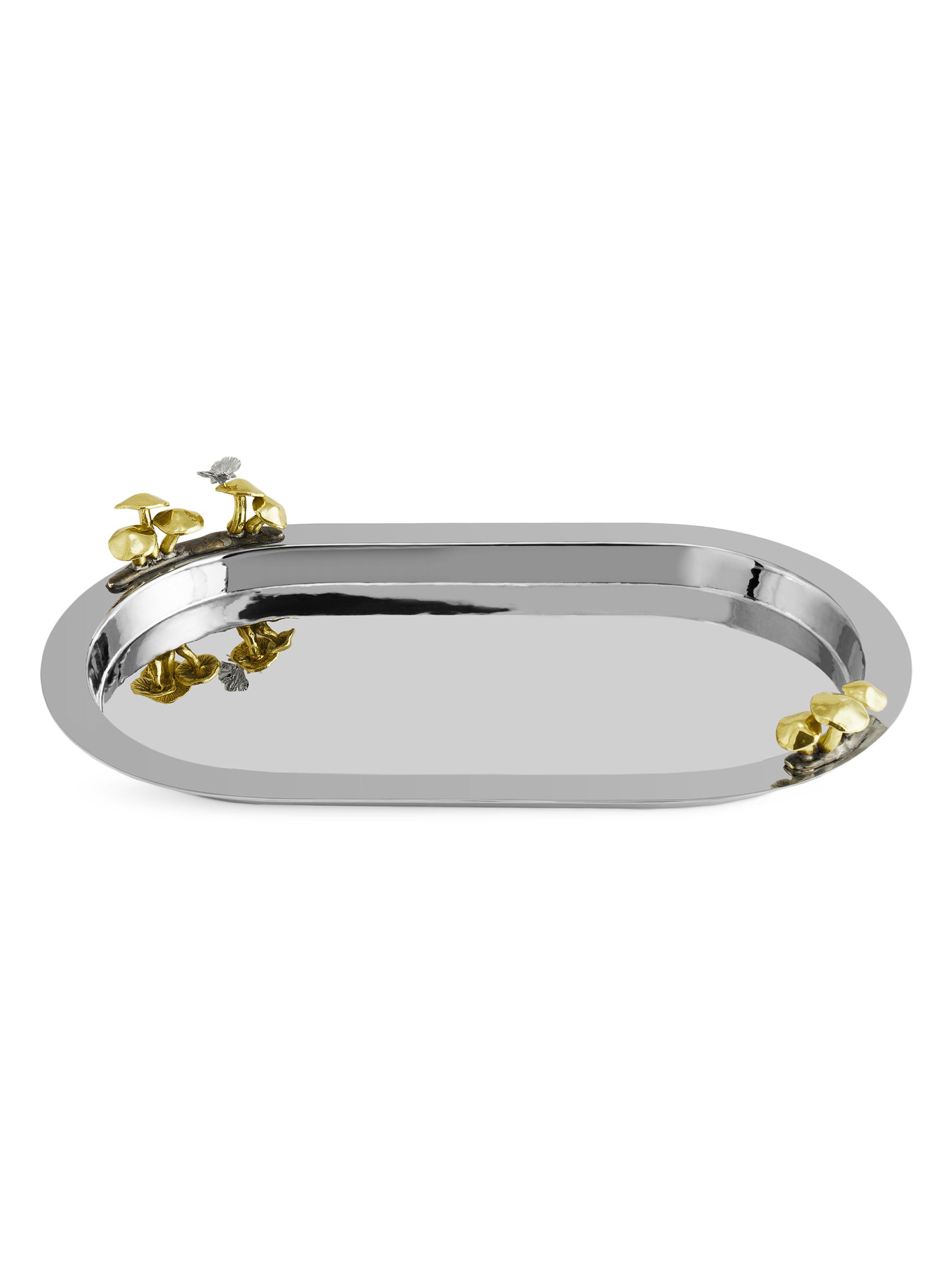 Michael Aram Mushroom Stainless Steel Tray