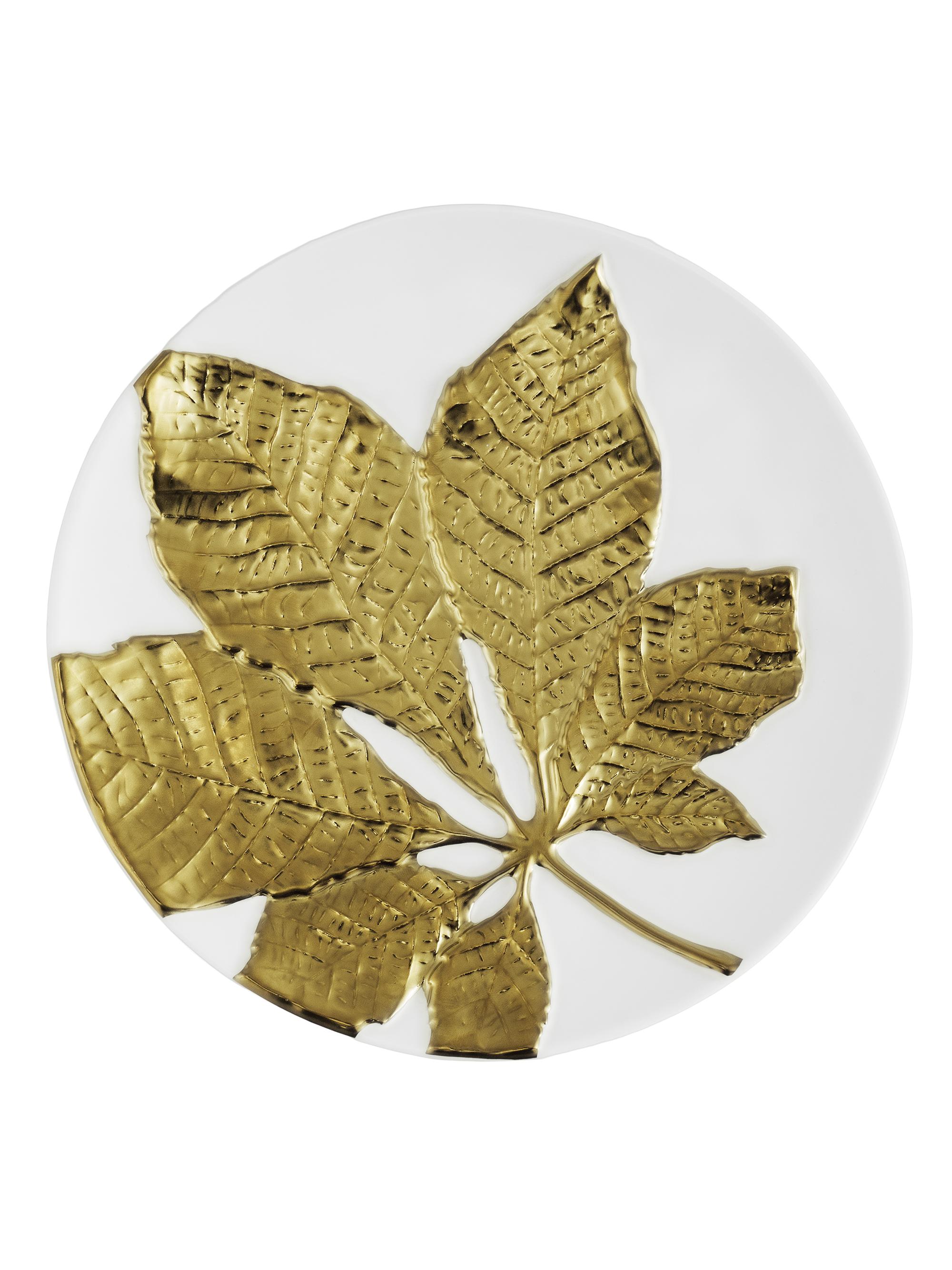 Michael Aram Harvest Chestnut Leaf 4-Piece Salad Plate Set