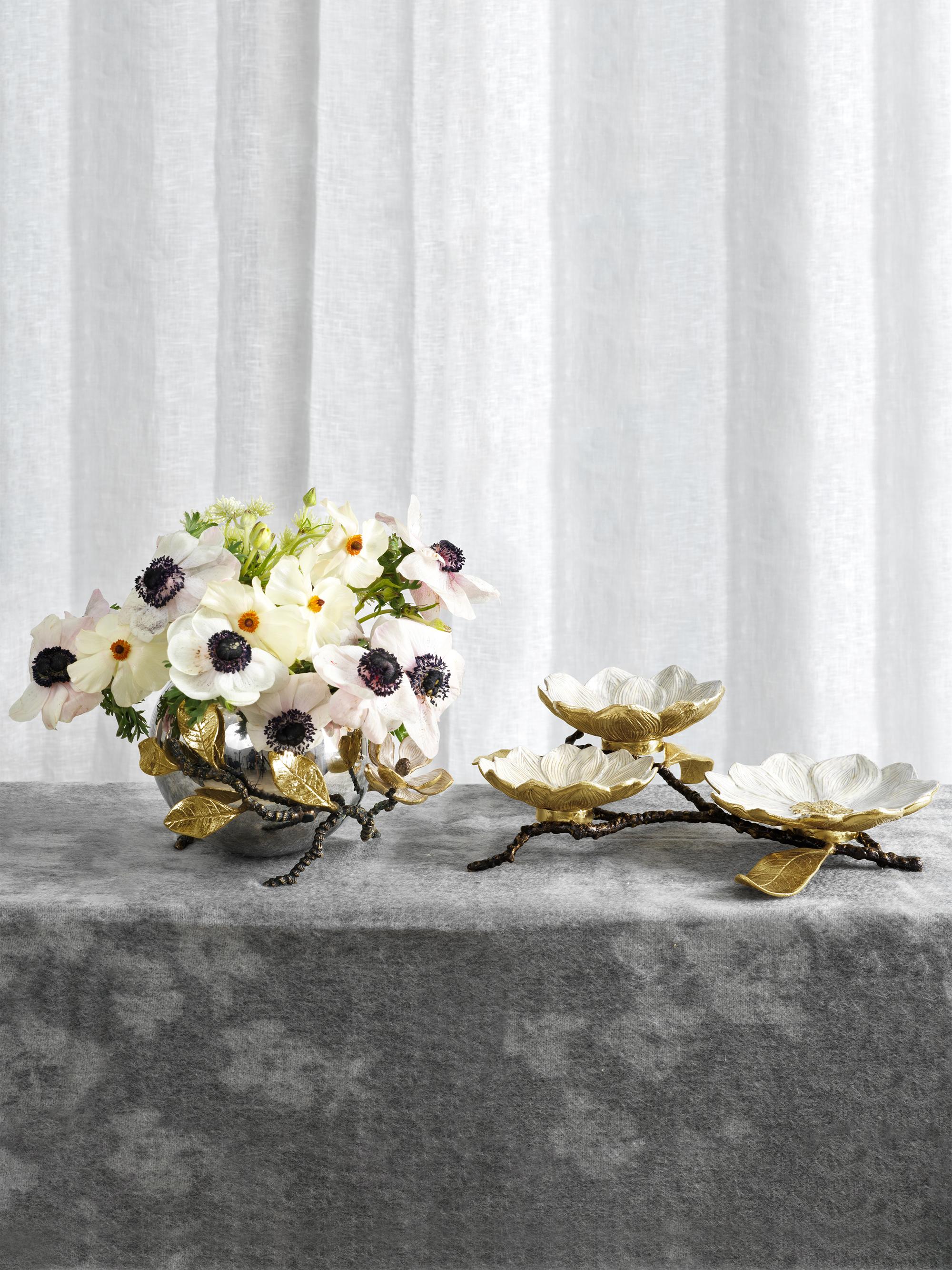 Michael Aram Vintage Bloom Triple Dish | Saks Fifth Avenue